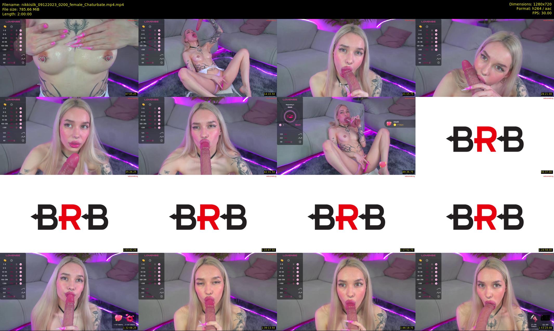 nikkisilk — 120 minute Chaturbate female cam show recording, 720p, Dec 9, 2023