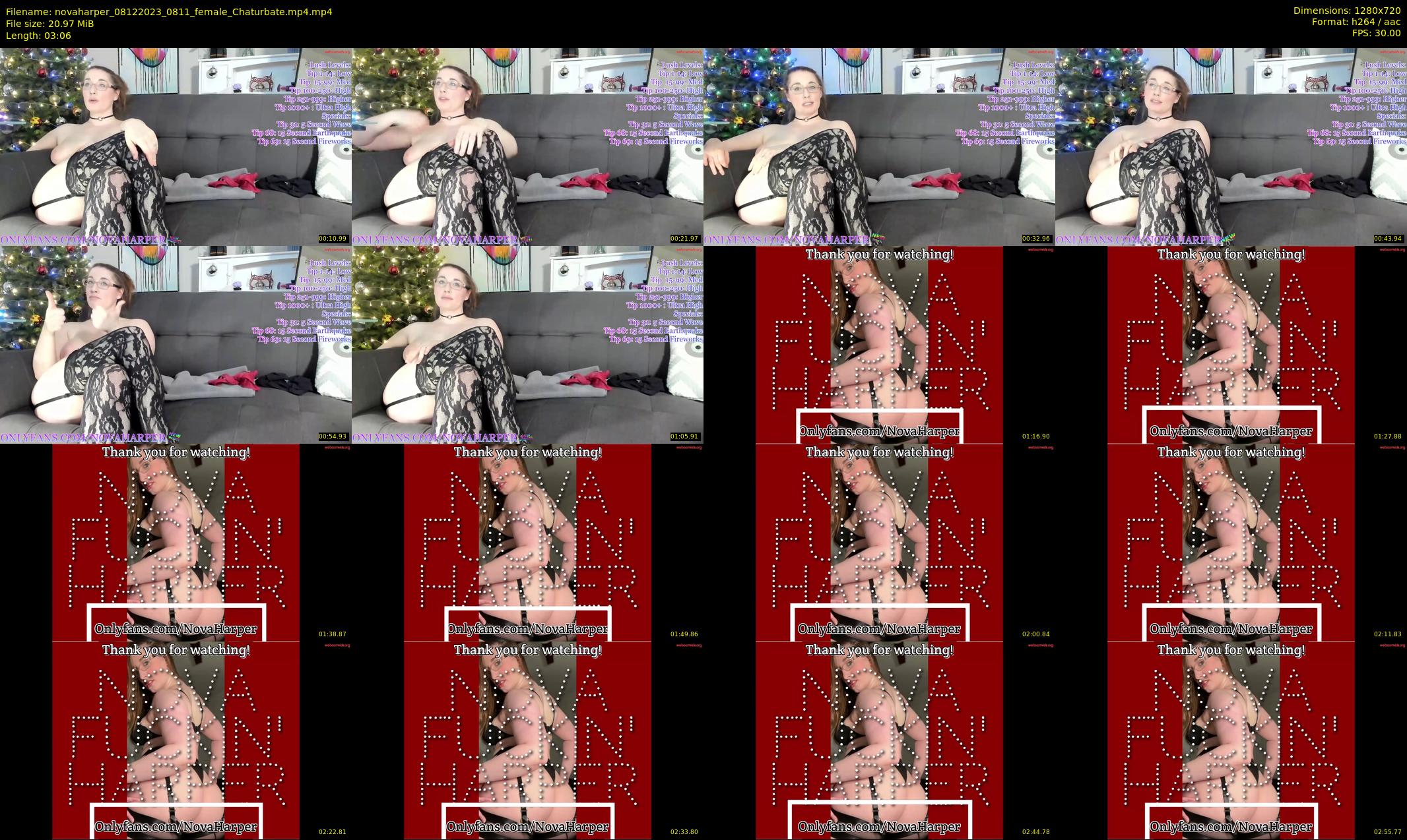 novaharper — 4 minute Chaturbate female cam show recording, 720p, Dec 8, 2023