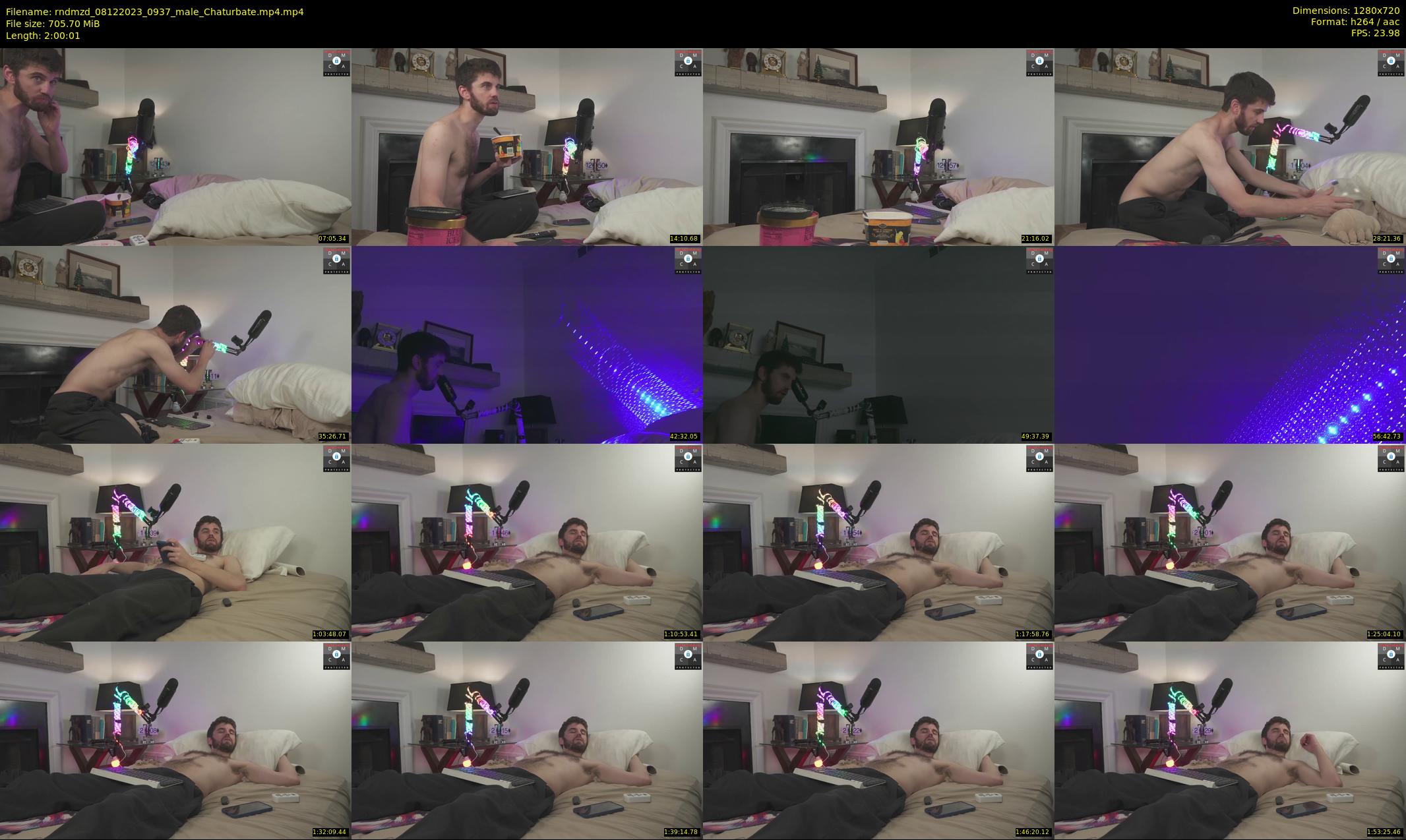 rndmzd — 121 minute Chaturbate male cam show recording, 720p, Dec 8, 2023