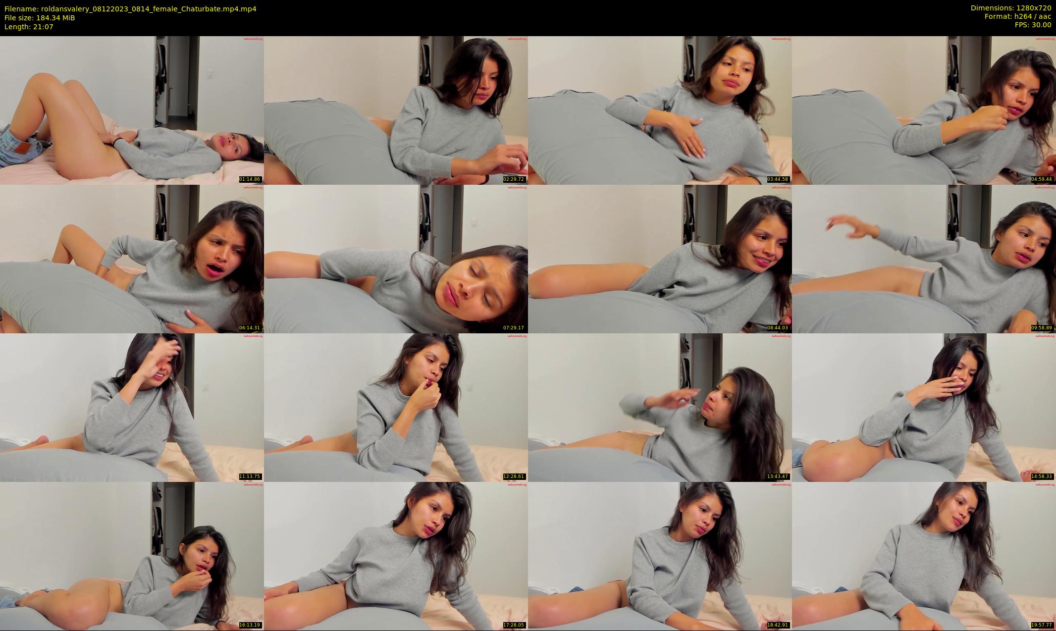 roldansvalery — 22 minute Chaturbate female cam show recording, 720p, Dec 8, 2023