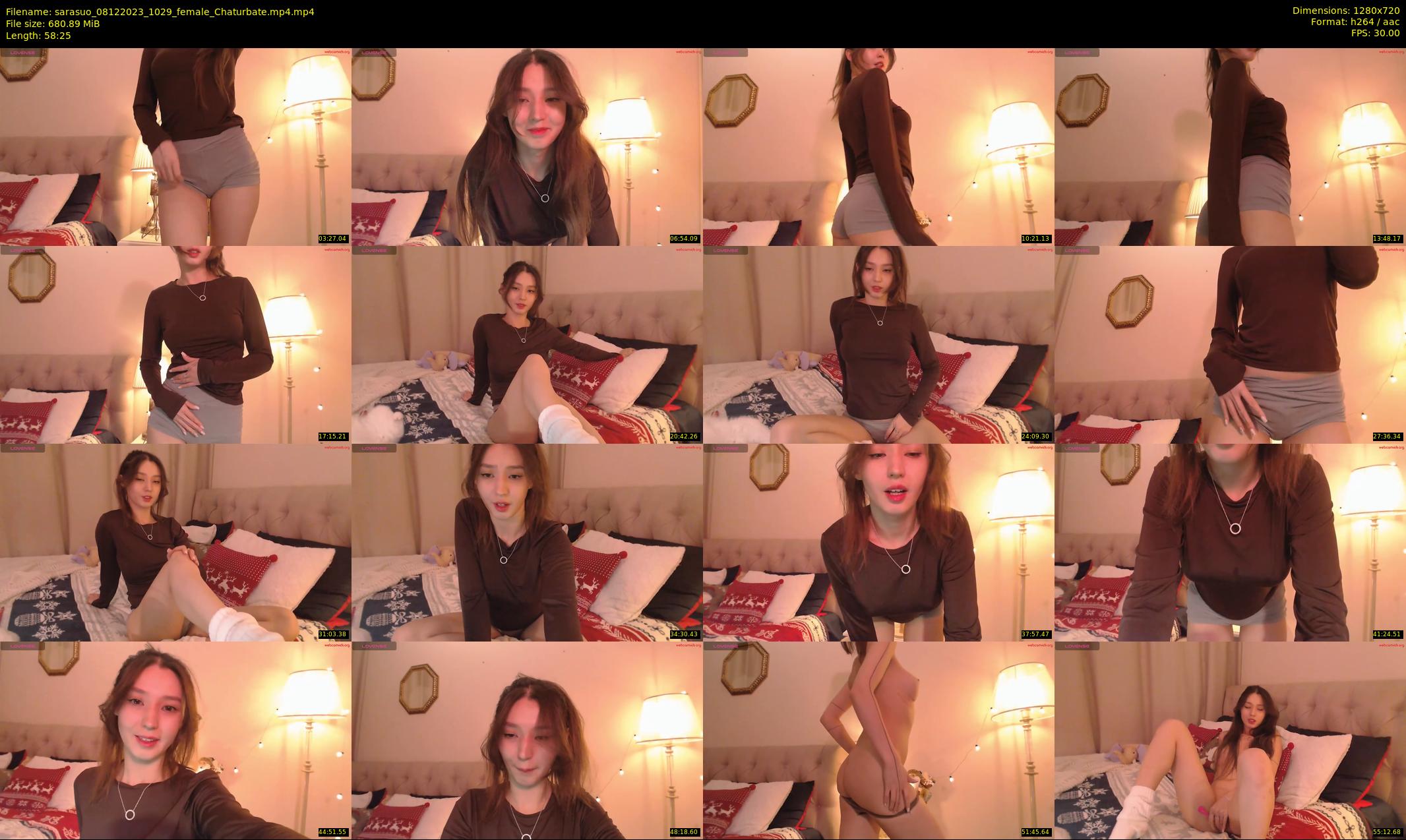 sarasuo — 59 minute Chaturbate female cam show recording, 720p, Dec 8, 2023