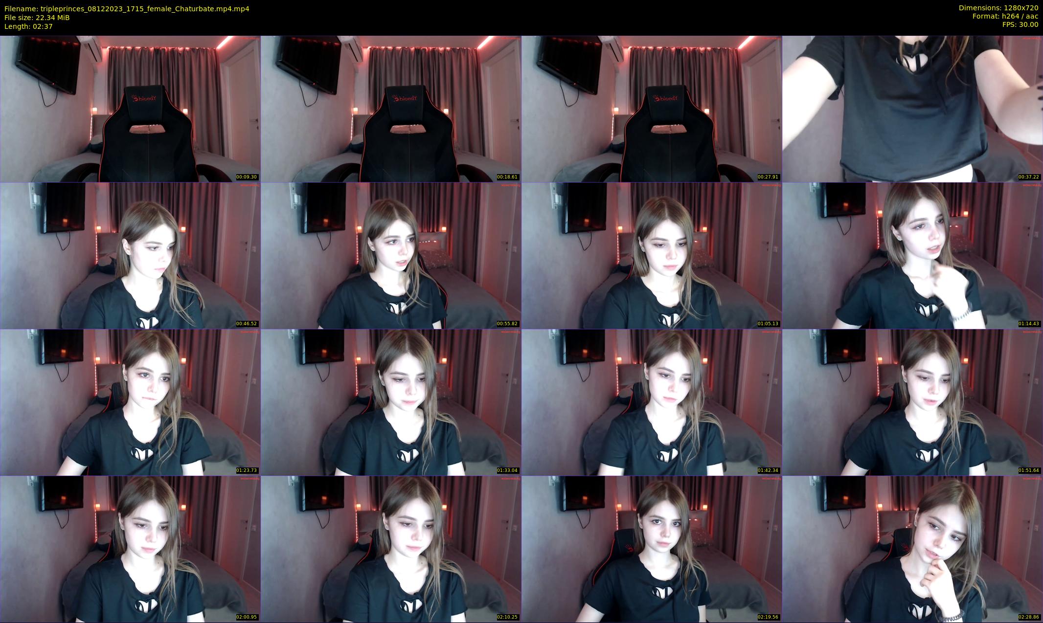 tripleprinces — 3 minute Chaturbate female cam show recording, 720p, Dec 8, 2023