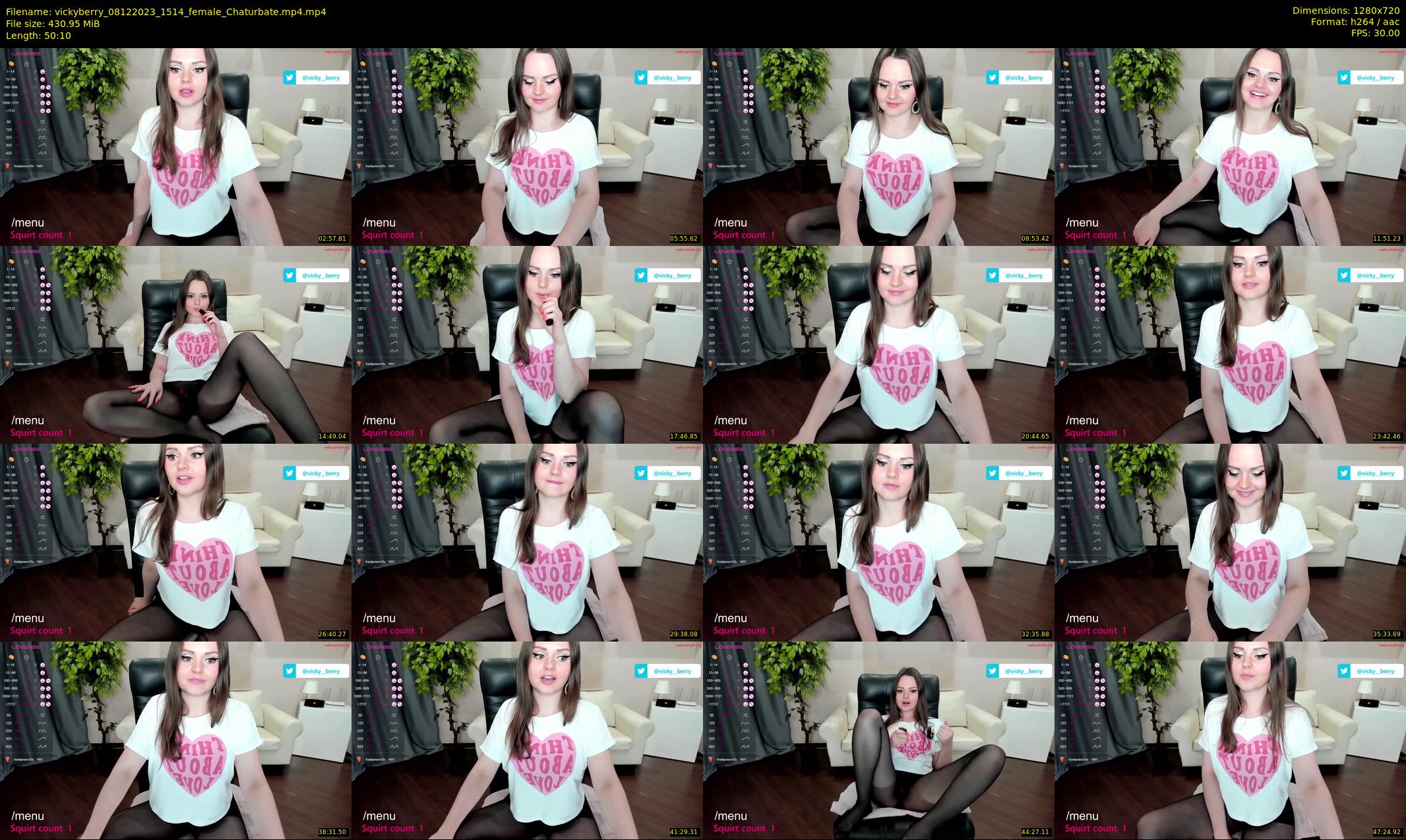 vickyberry — 51 minute Chaturbate female cam show recording, 720p, Dec 8, 2023