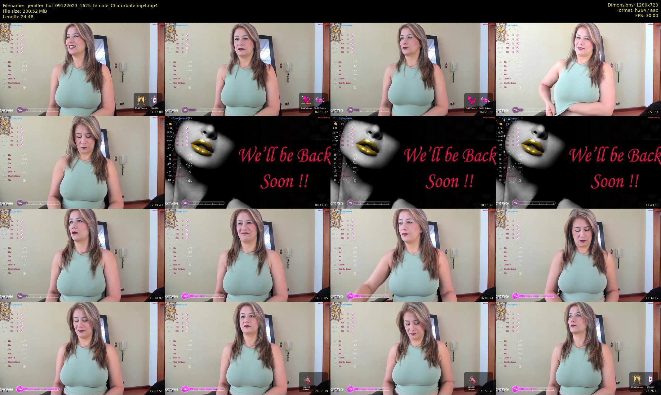_jeniffer_hot — 25 minute Chaturbate female cam show recording, 720p, Dec 9, 2023
