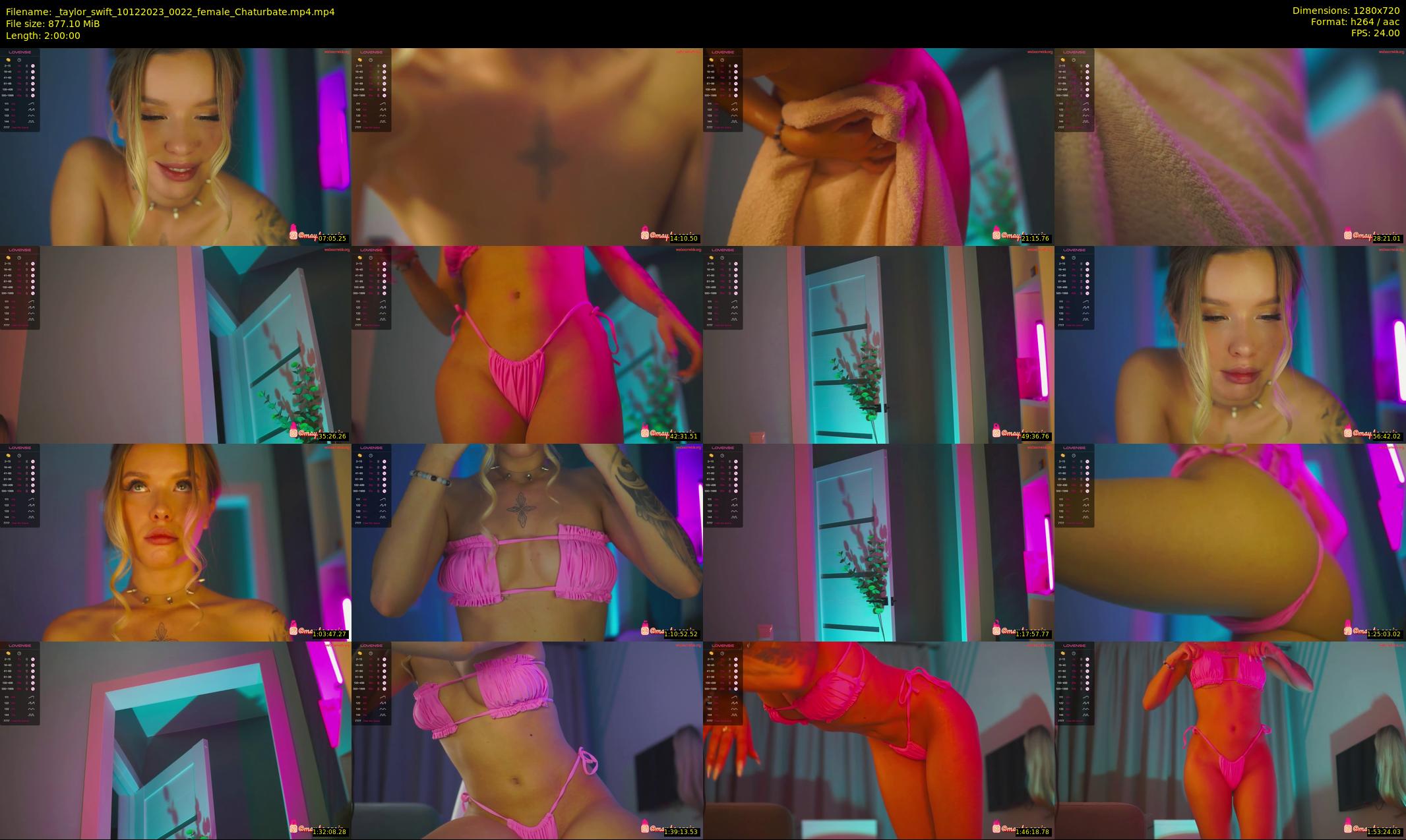 _taylor_swift — 120 minute Chaturbate female cam show recording, 720p, Dec 10, 2023