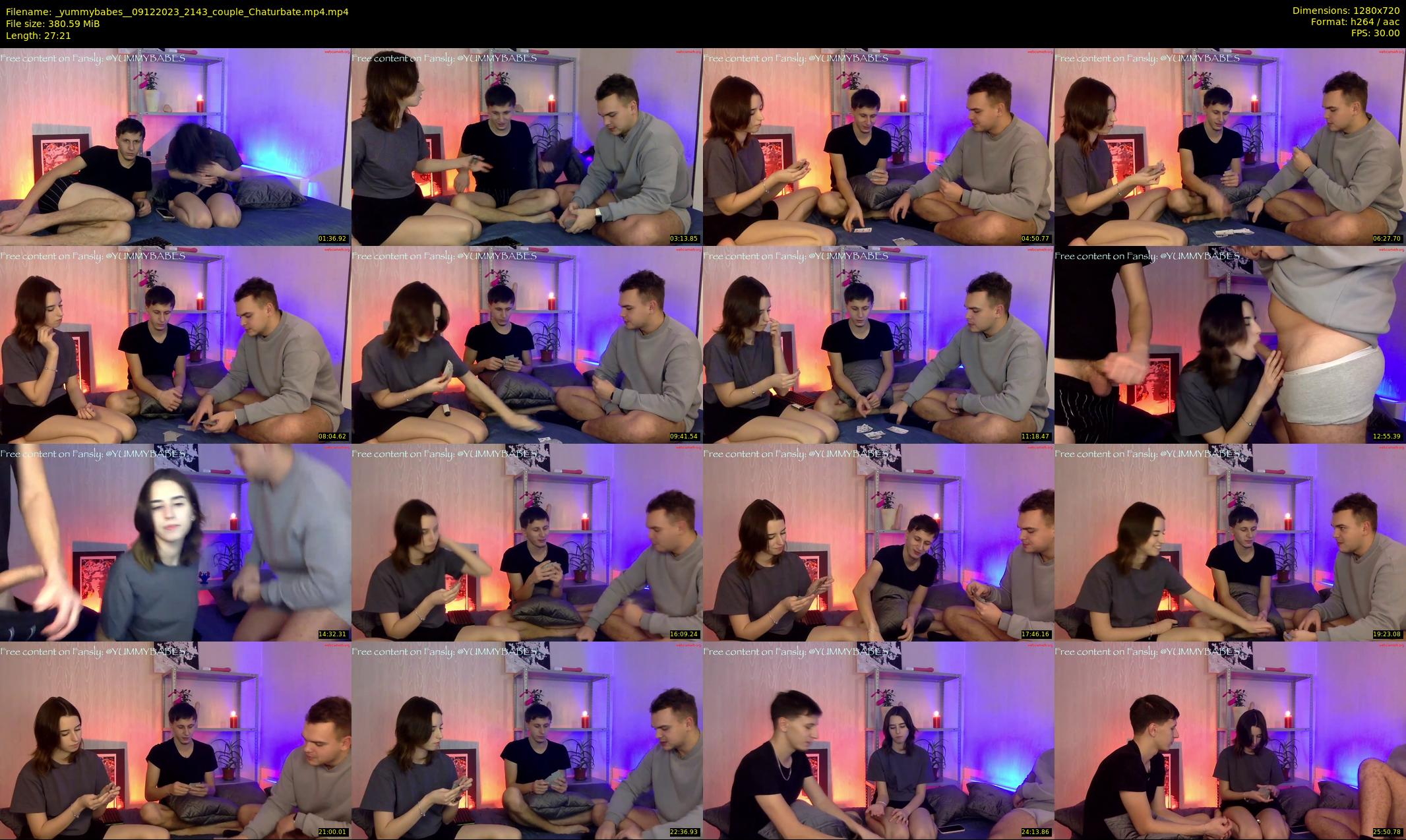 _yummybabes_ — 28 minute Chaturbate couple cam show recording, 720p, Dec 9, 2023