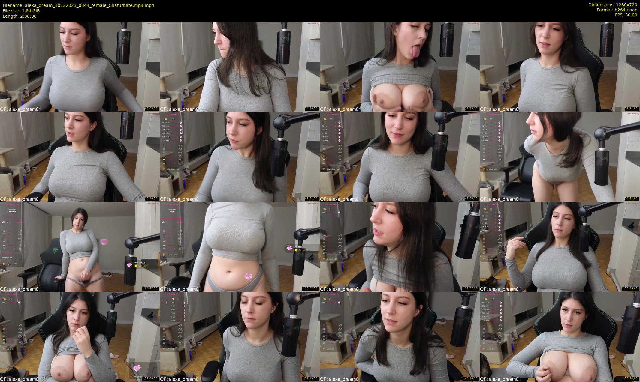 alexa_dream — 120 minute Chaturbate female cam show recording, 720p, Dec 10, 2023