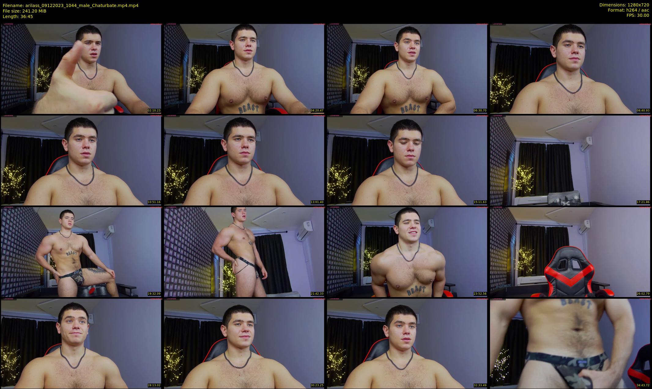 arilass — 37 minute Chaturbate male cam show recording, 720p, Dec 9, 2023