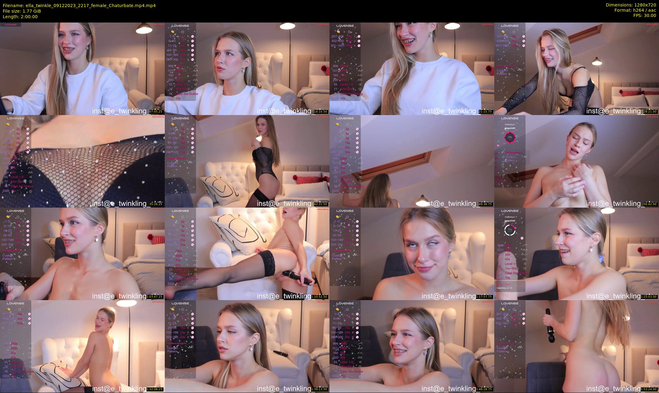ella_twinkle — 120 minute Chaturbate female cam show recording, 720p, Dec 9, 2023