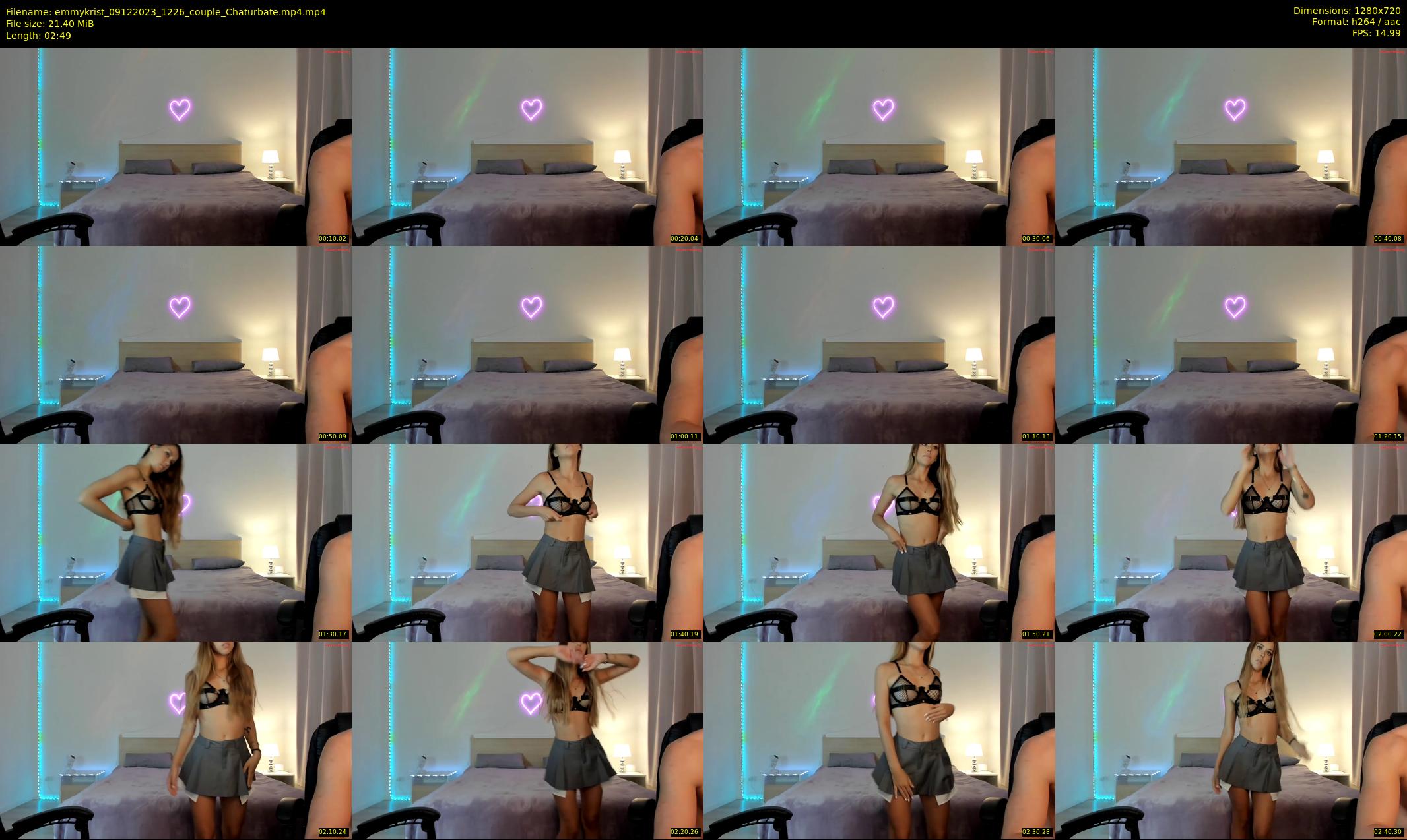 emmykrist — 3 minute Chaturbate couple cam show recording, 720p, Dec 9, 2023