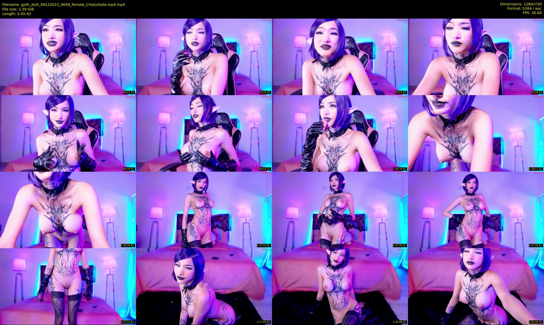 goth_dolll — 166 minute Chaturbate female cam show recording, 720p, Dec 9, 2023