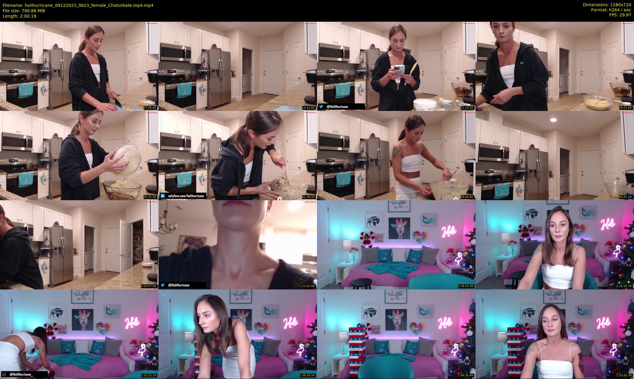 holihurricane — 121 minute Chaturbate female cam show recording, 720p, Dec 9, 2023