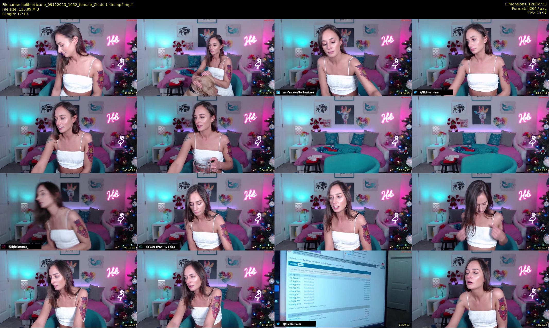 holihurricane — 18 minute Chaturbate female cam show recording, 720p, Dec 9, 2023