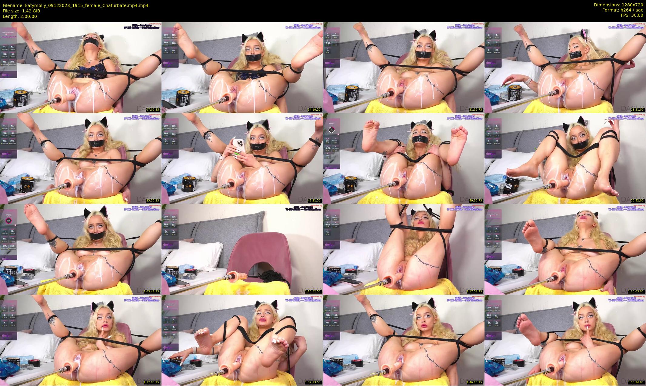 katymolly — 120 minute Chaturbate female cam show recording, 720p, Dec 9, 2023