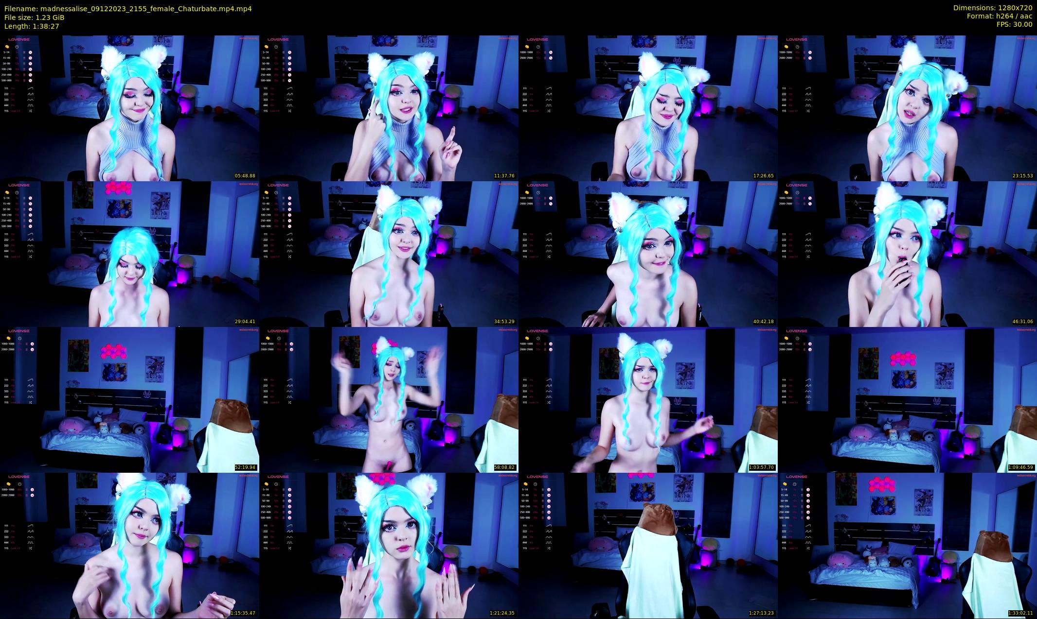 madnessalise — 99 minute Chaturbate female cam show recording, 720p, Dec 9, 2023
