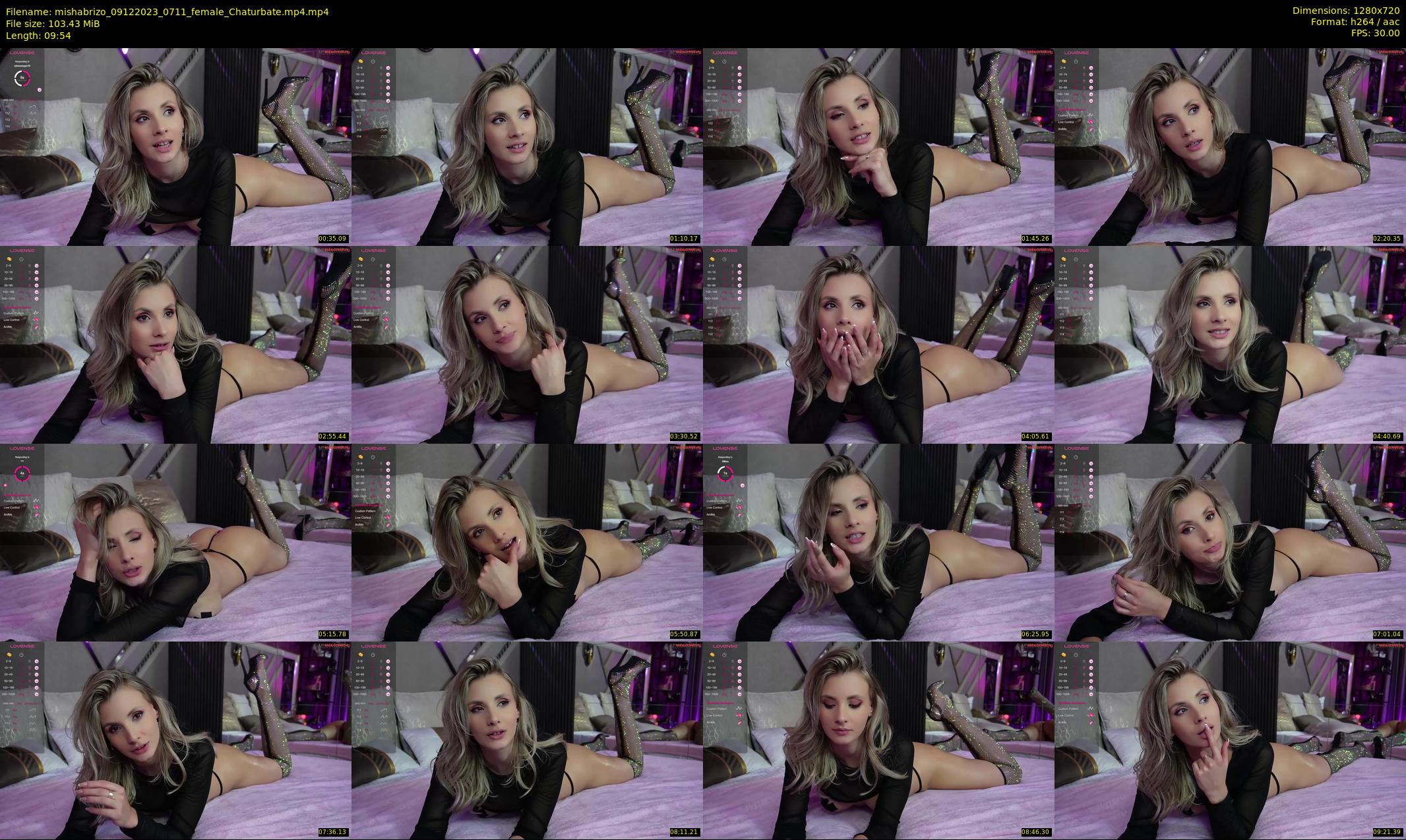 mishabrizo — 10 minute Chaturbate female cam show recording, 720p, Dec 9, 2023