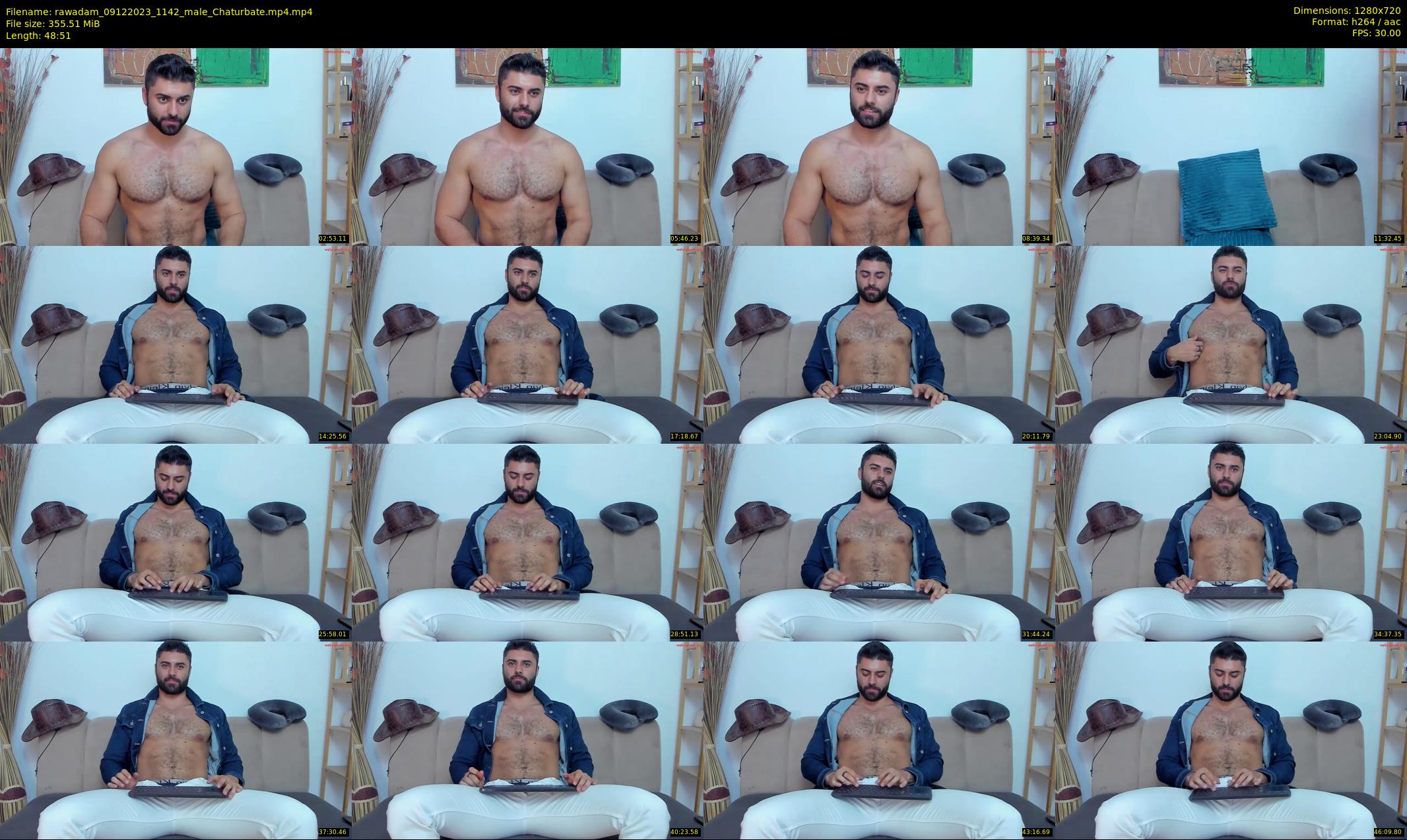 rawadam — 49 minute Chaturbate male cam show recording, 720p, Dec 9, 2023