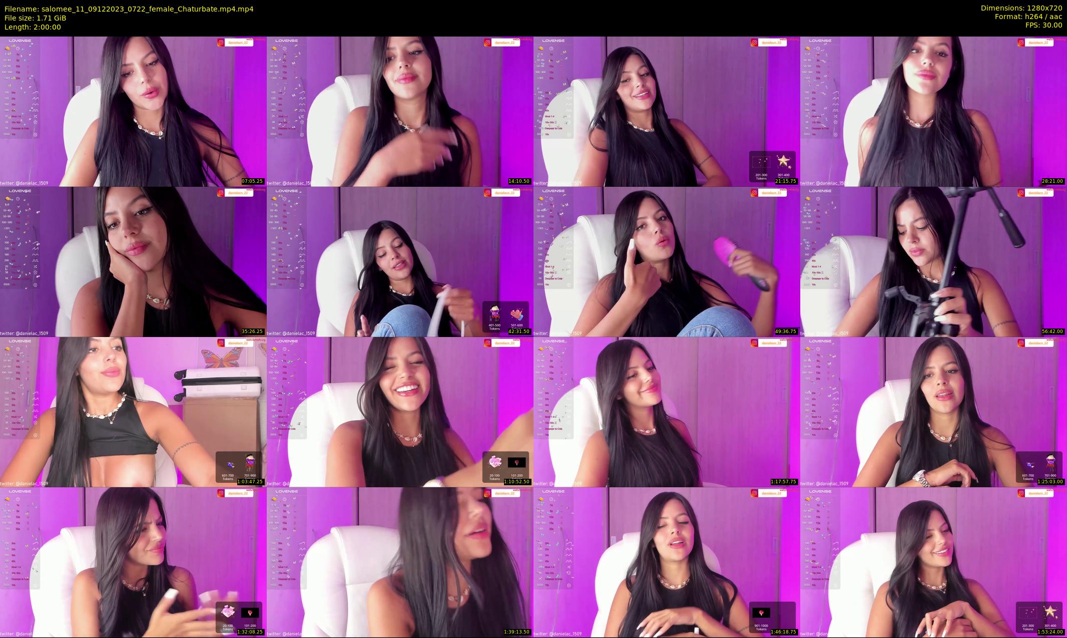 salomee_11 — 120 minute Chaturbate female cam show recording, 720p, Dec 9, 2023