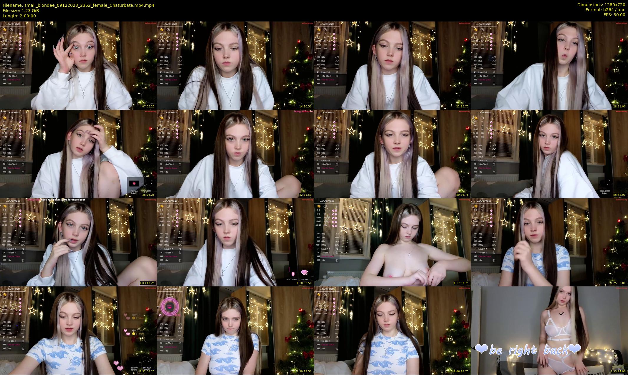 small_blondee — 120 minute Chaturbate female cam show recording, 720p, Dec 9, 2023