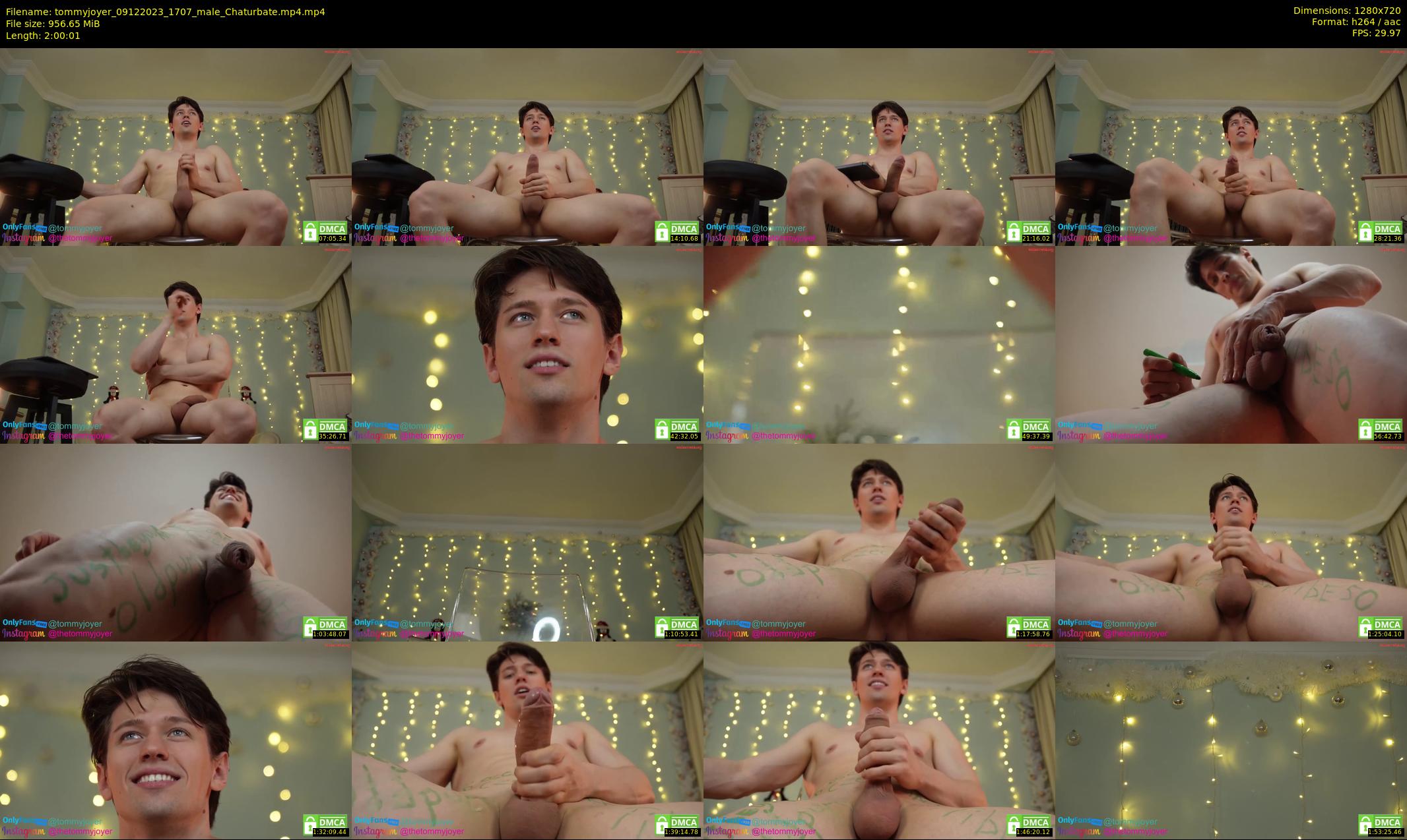 tommyjoyer — 121 minute Chaturbate male cam show recording, 720p, Dec 9, 2023