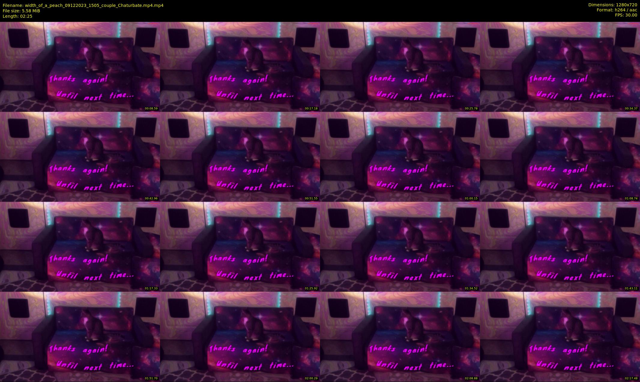 width_of_a_peach — 3 minute Chaturbate couple cam show recording, 720p, Dec 9, 2023