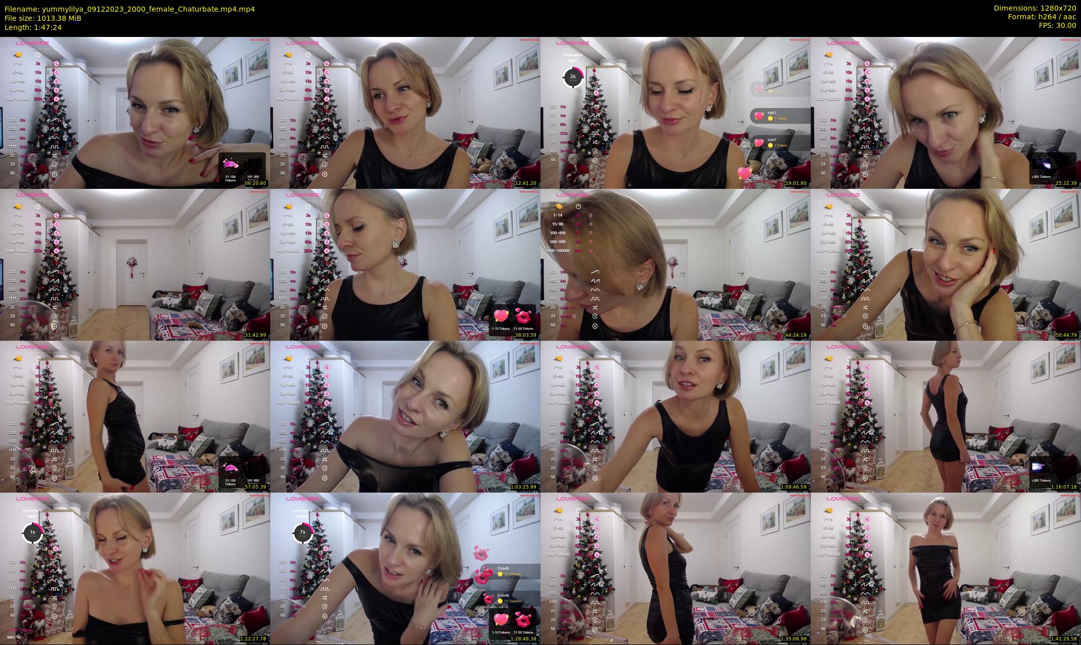 yummylilya — 108 minute Chaturbate female cam show recording, 720p, Dec 9, 2023