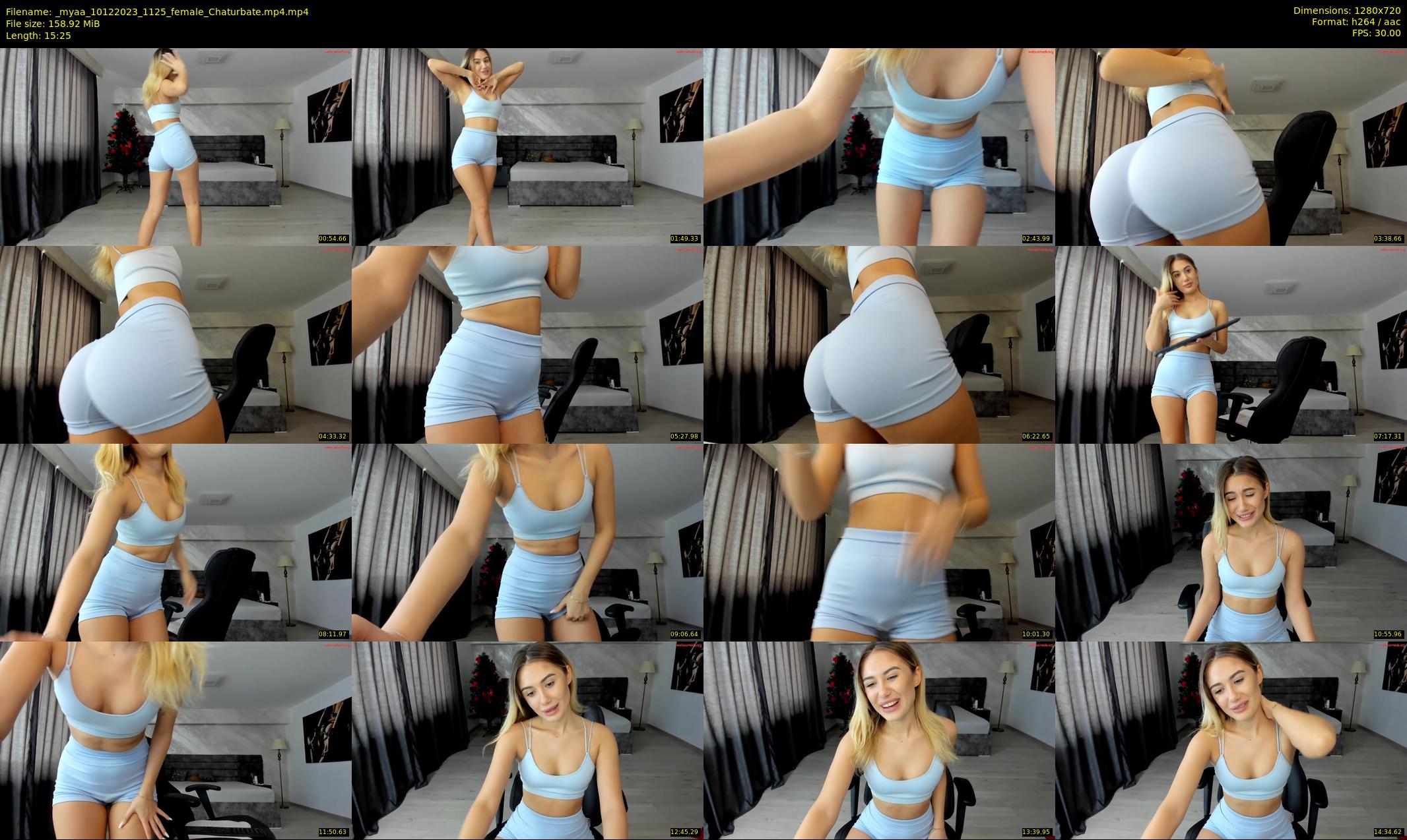 _myaa — 16 minute Chaturbate female cam show recording, 720p, Dec 10, 2023