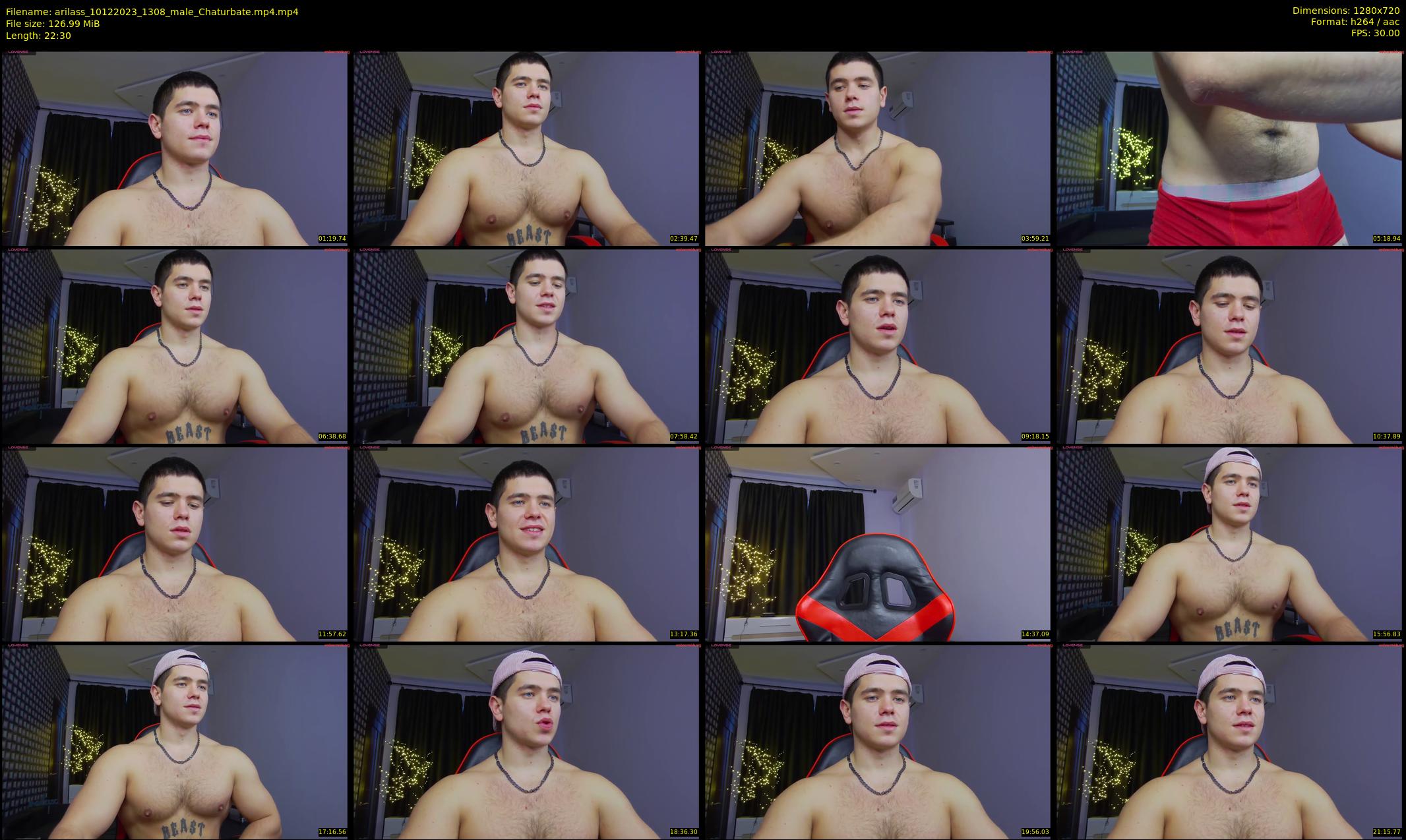 arilass — 23 minute Chaturbate male cam show recording, 720p, Dec 10, 2023