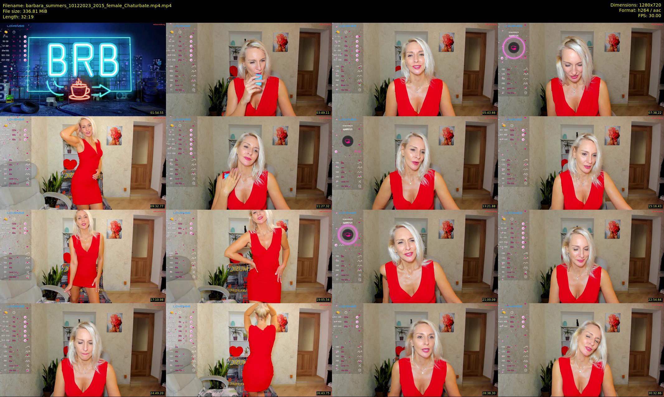 barbara_summers — 33 minute Chaturbate female cam show recording, 720p, Dec 10, 2023
