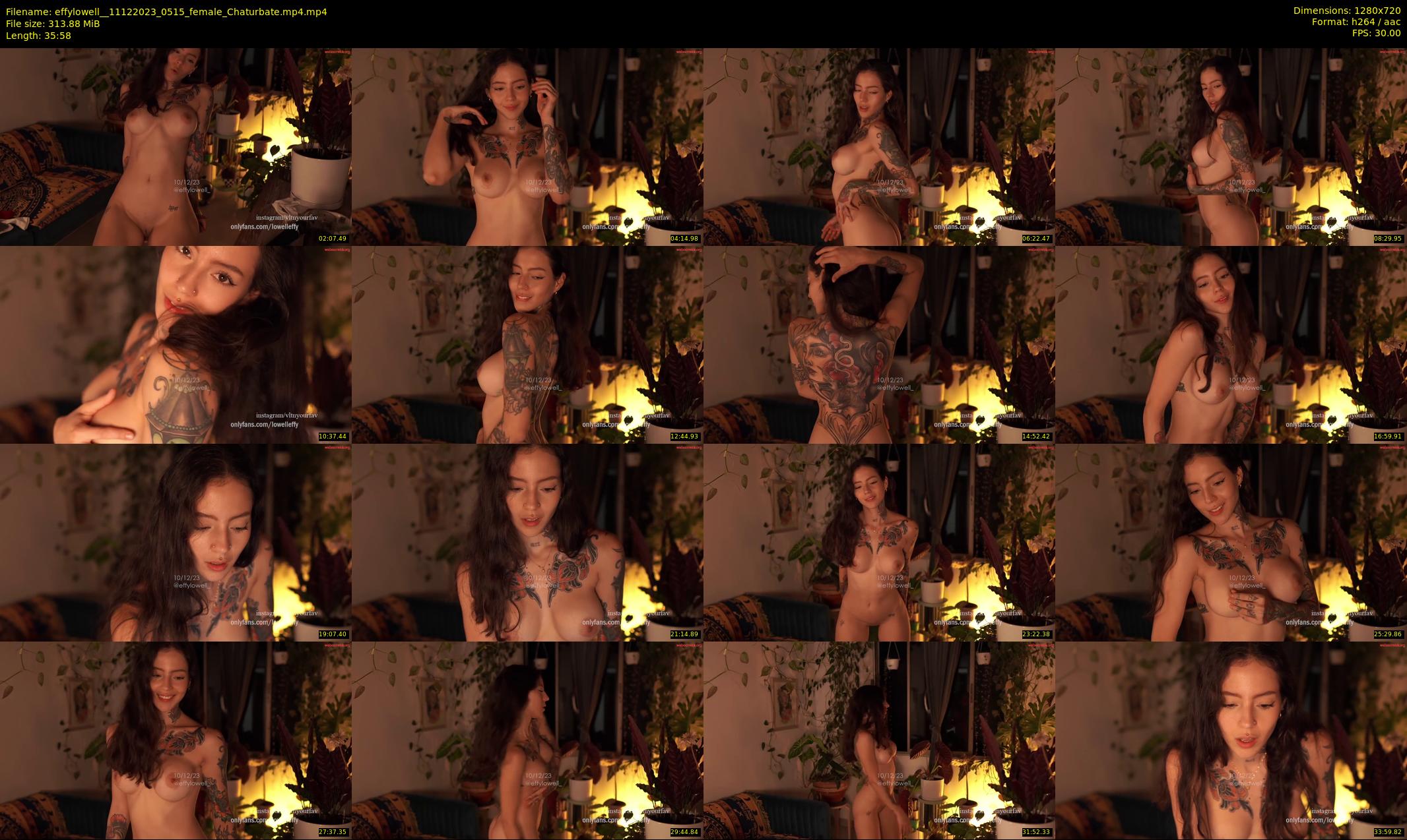 effylowell_ — 36 minute Chaturbate female cam show recording, 720p, Dec 11, 2023