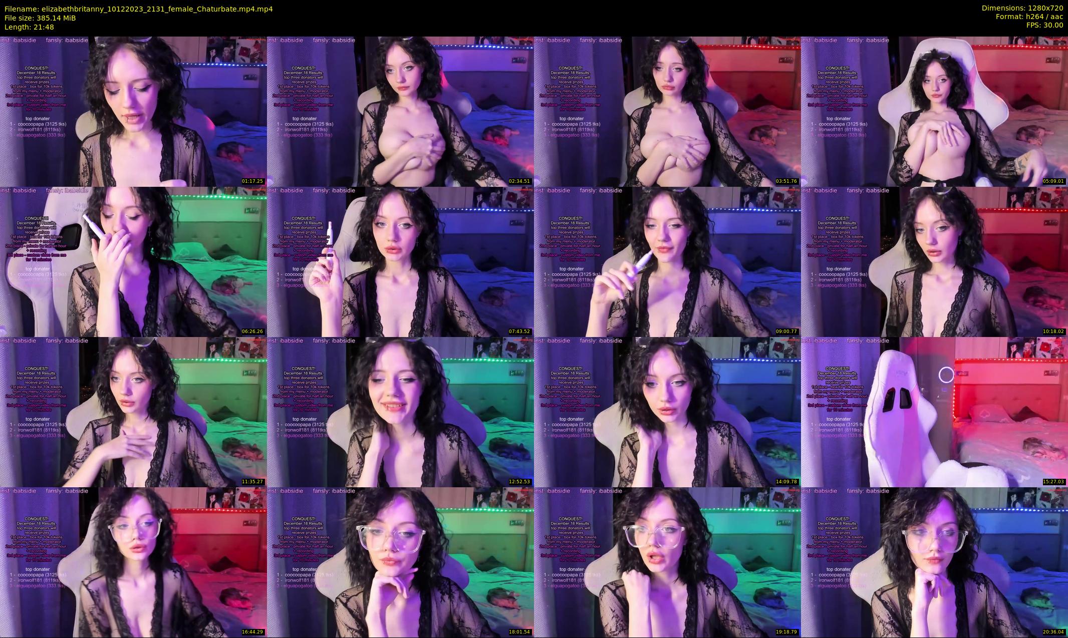 elizabethbritanny — 22 minute Chaturbate female cam show recording, 720p, Dec 10, 2023