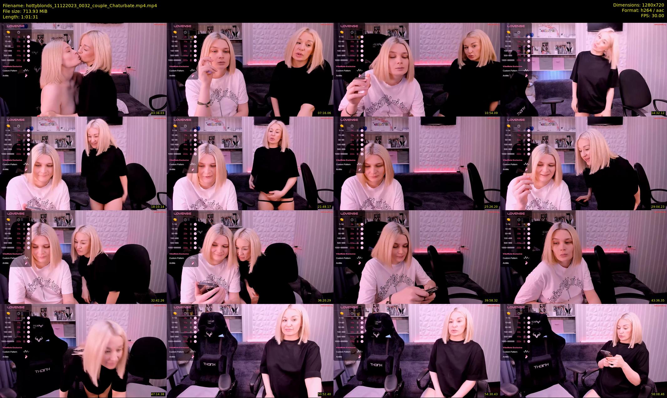 hottyblonds — 62 minute Chaturbate couple cam show recording, 720p, Dec 11, 2023