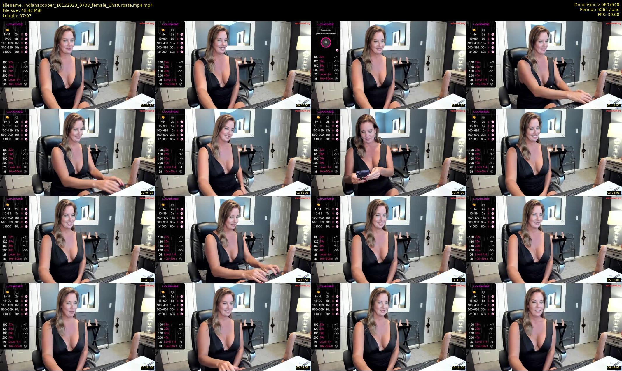 indianacooper — 8 minute Chaturbate female cam show recording, 480p, Dec 10, 2023