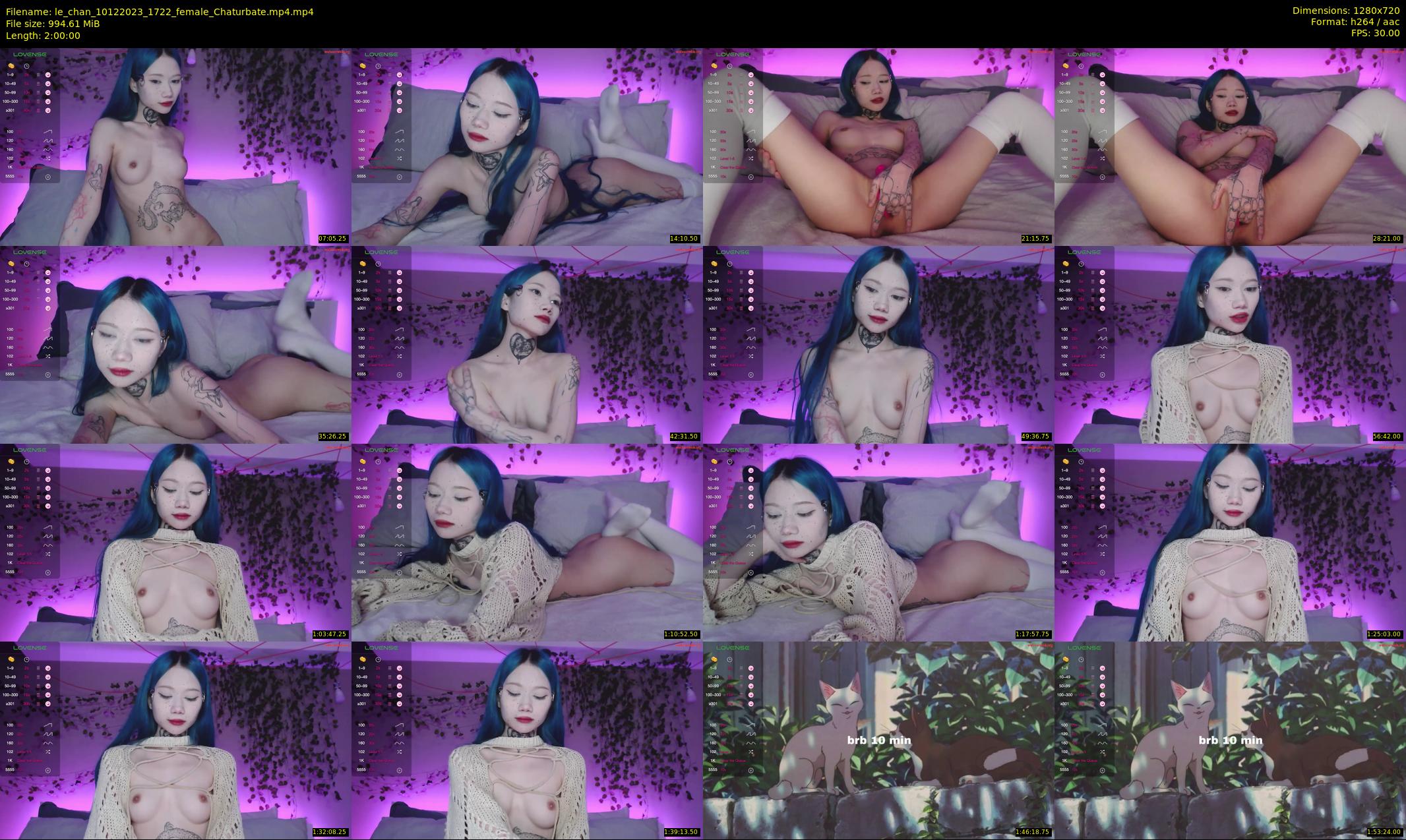 le_chan — 120 minute Chaturbate female cam show recording, 720p, Dec 10, 2023