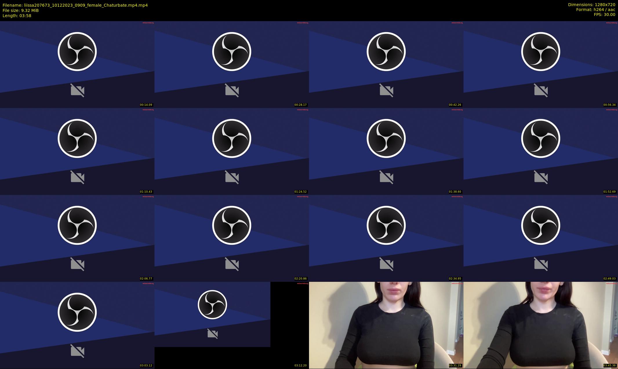 liissa207673 — 4 minute Chaturbate female cam show recording, 720p, Dec 10, 2023