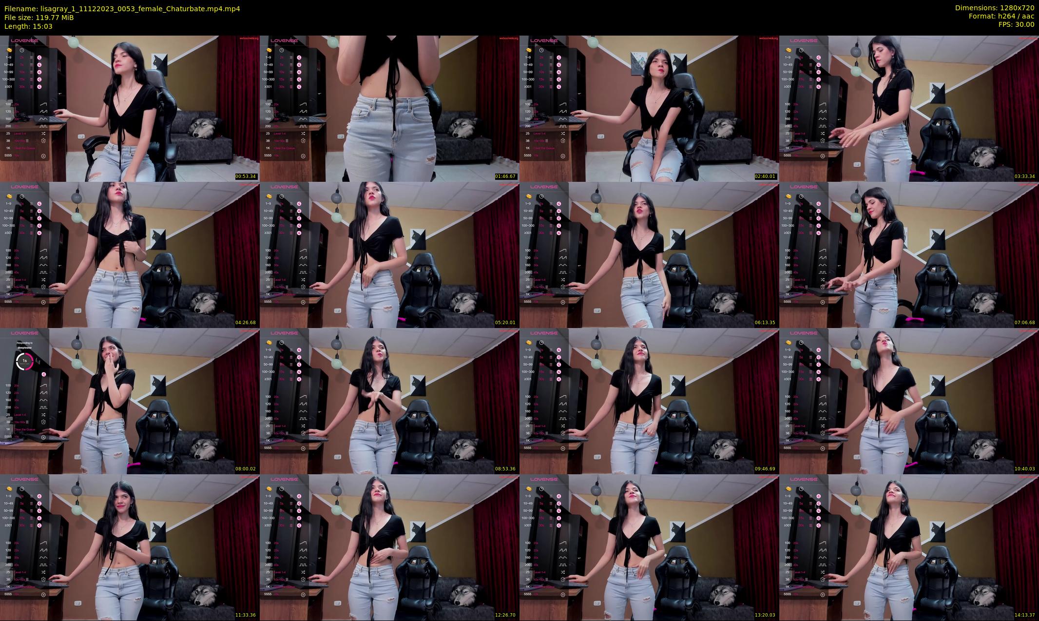 lisagray_1 — 16 minute Chaturbate female cam show recording, 720p, Dec 11, 2023