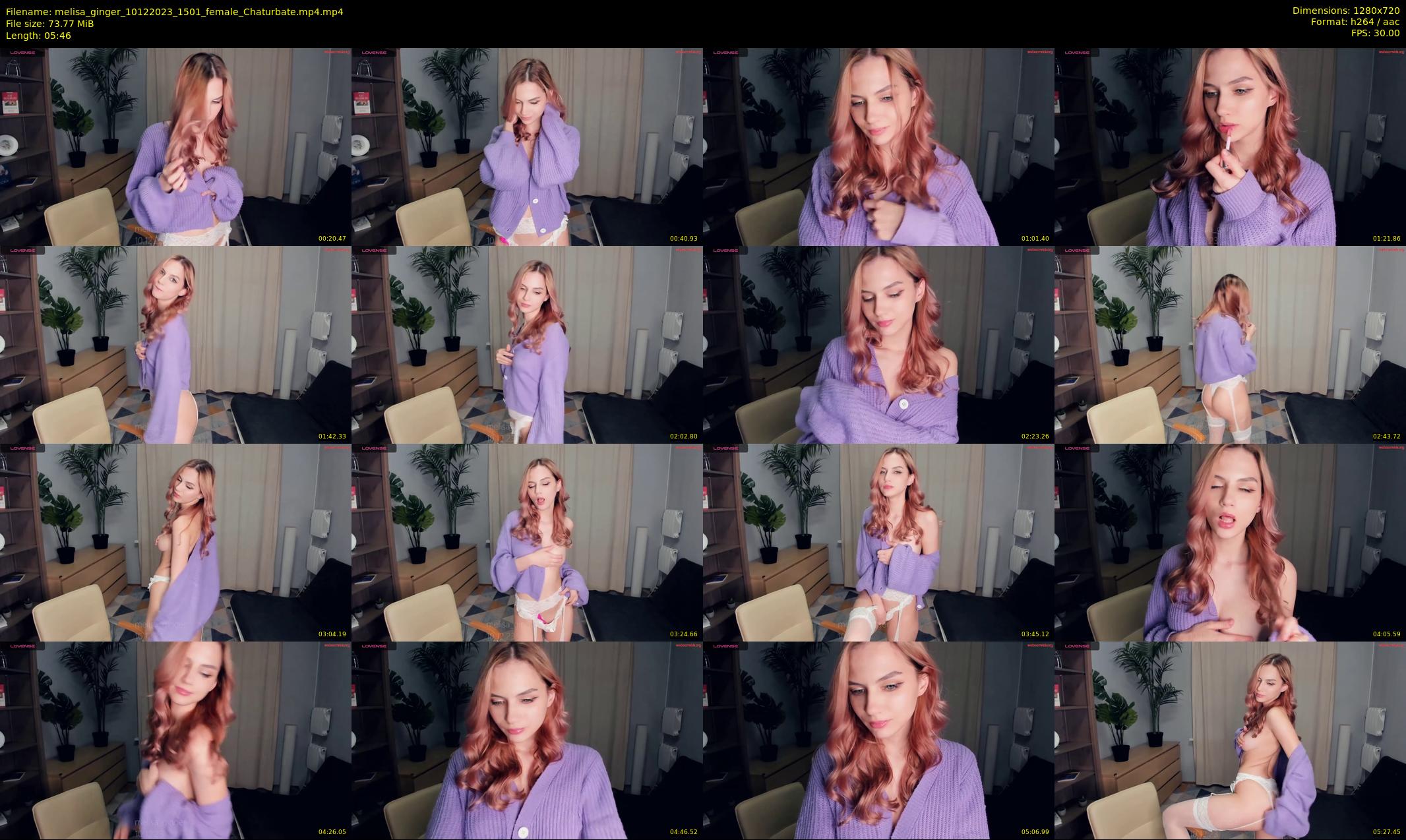 melisa_ginger — 6 minute Chaturbate female cam show recording, 720p, Dec 10, 2023