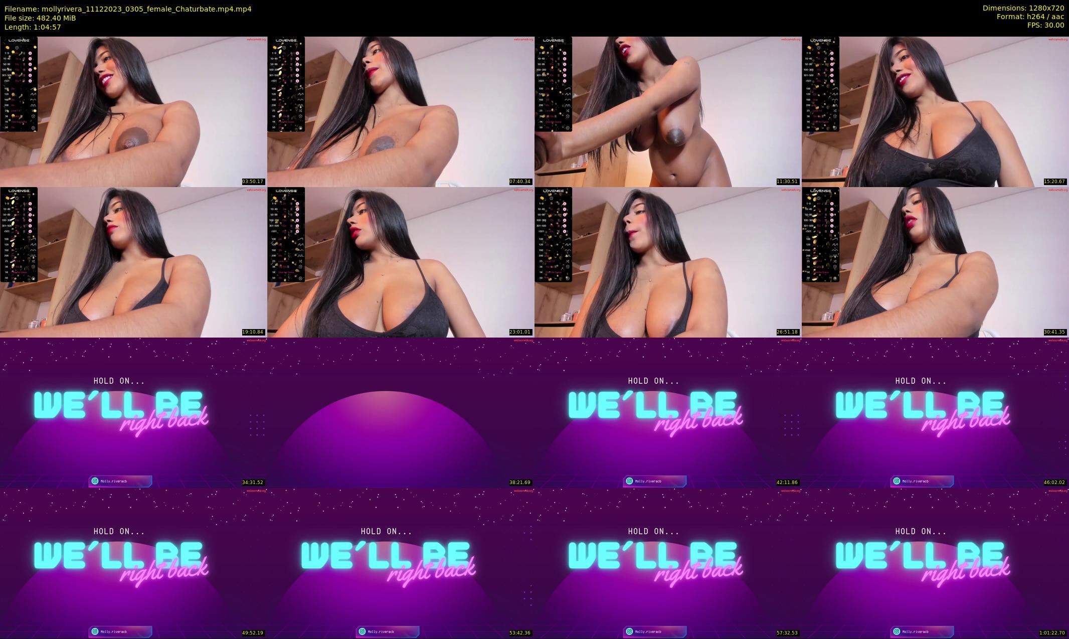 mollyrivera — 65 minute Chaturbate female cam show recording, 720p, Dec 11, 2023