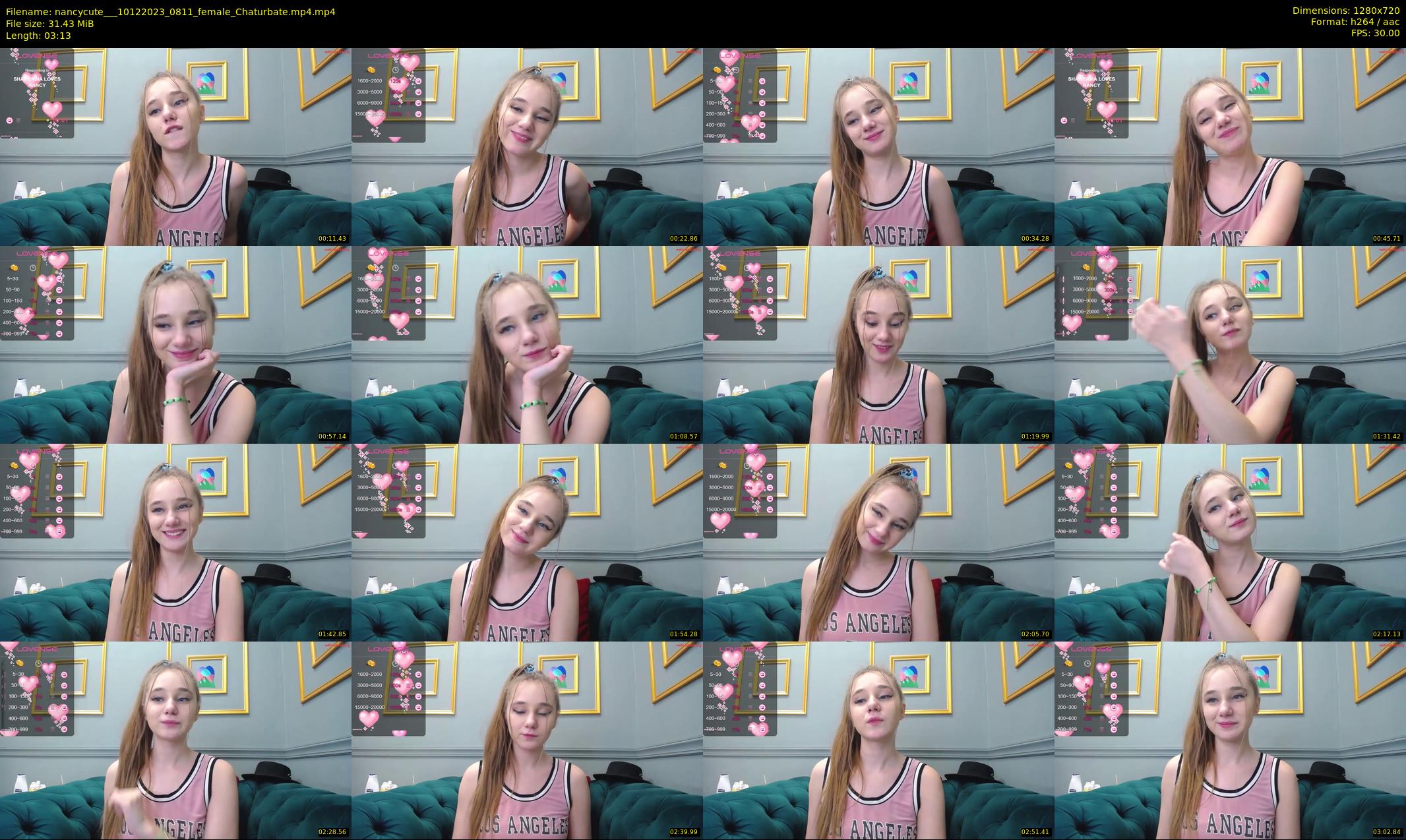nancycute__ — 4 minute Chaturbate female cam show recording, 720p, Dec 10, 2023