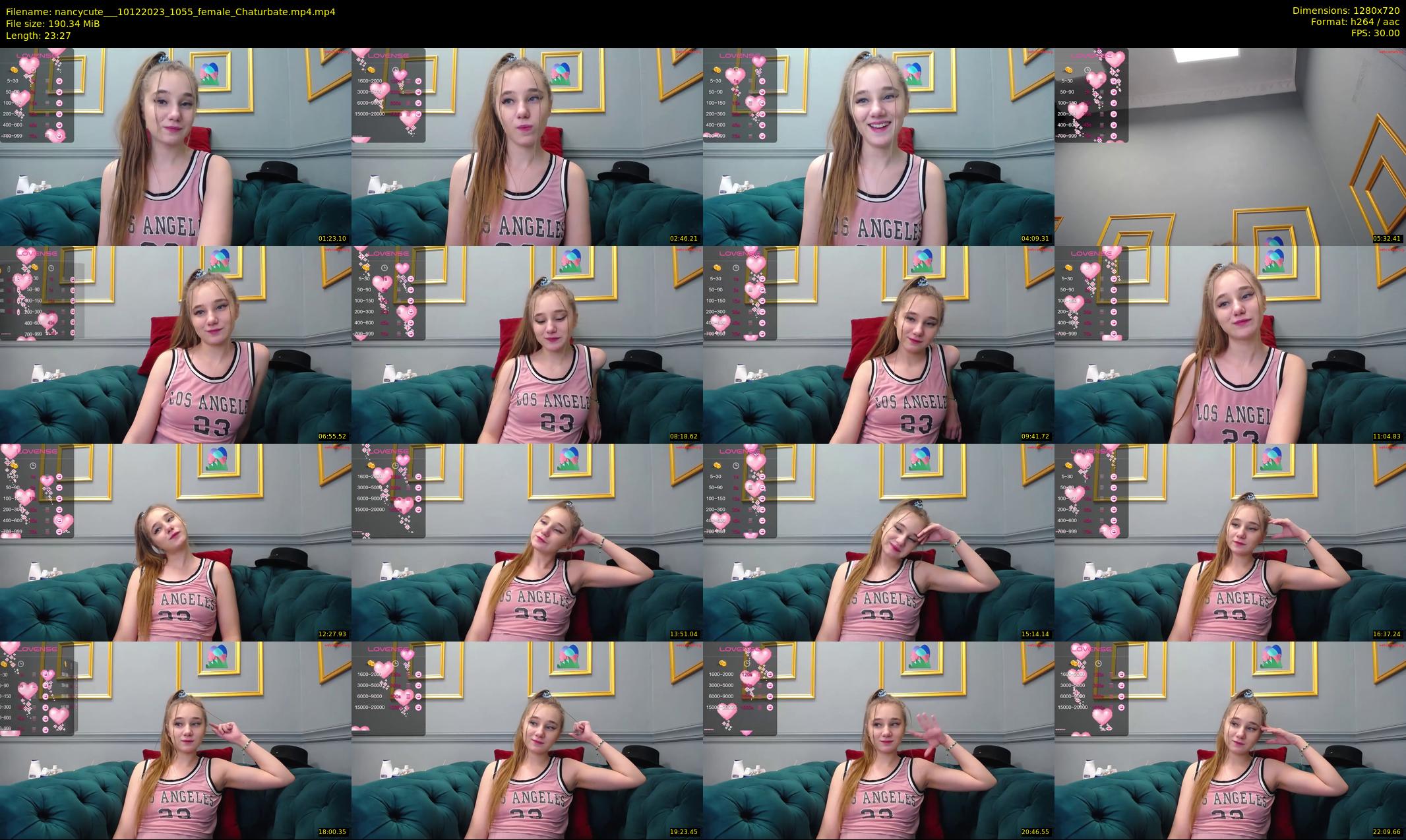 nancycute__ — 24 minute Chaturbate female cam show recording, 720p, Dec 10, 2023