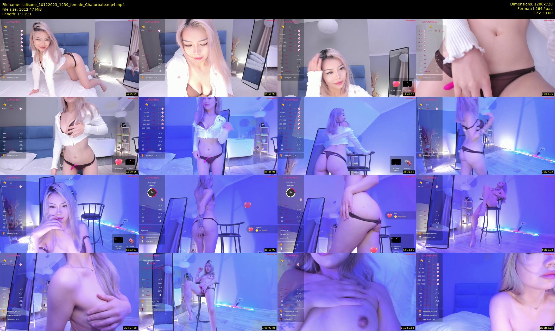 salisuno — 84 minute Chaturbate female cam show recording, 720p, Dec 10, 2023