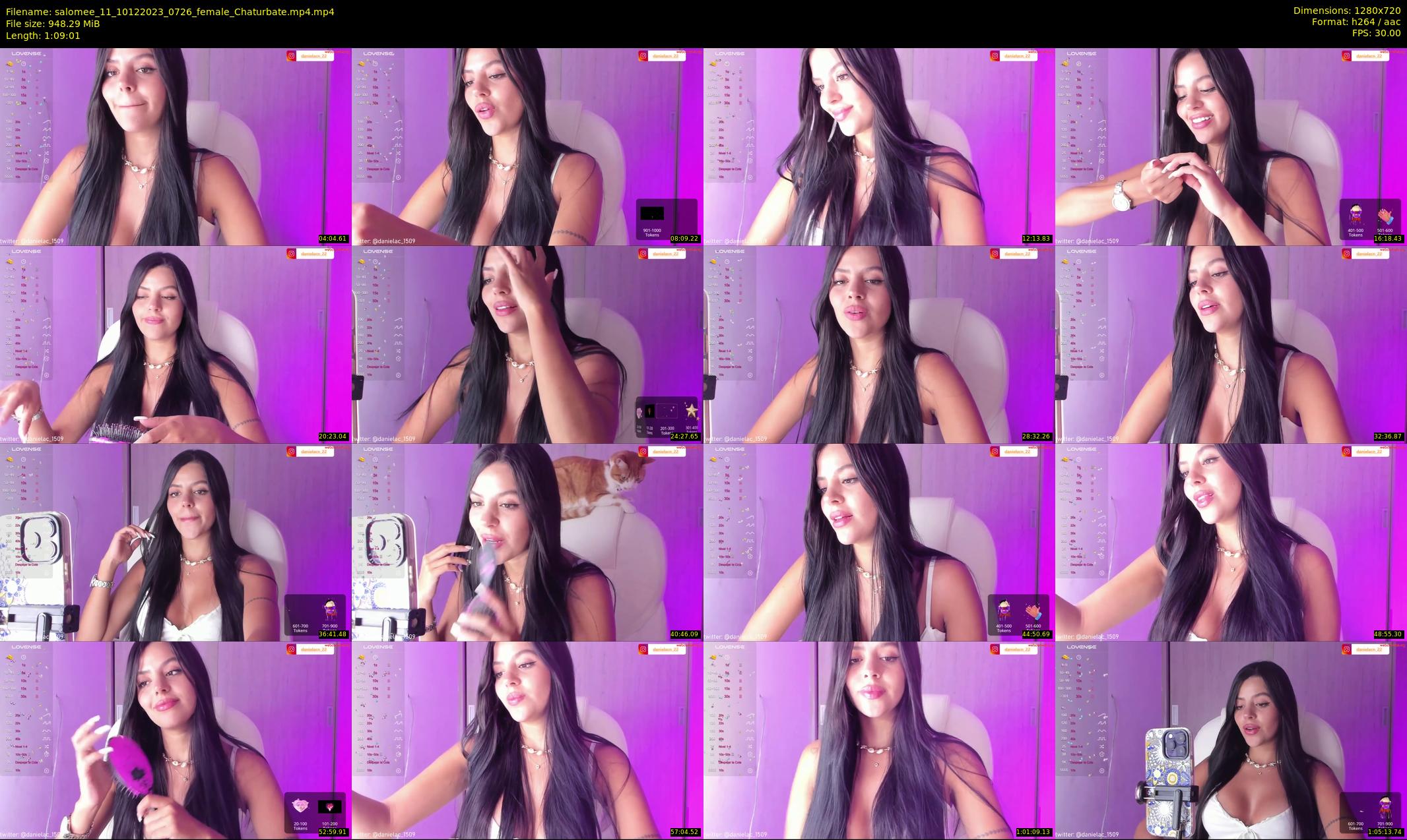 salomee_11 — 70 minute Chaturbate female cam show recording, 720p, Dec 10, 2023