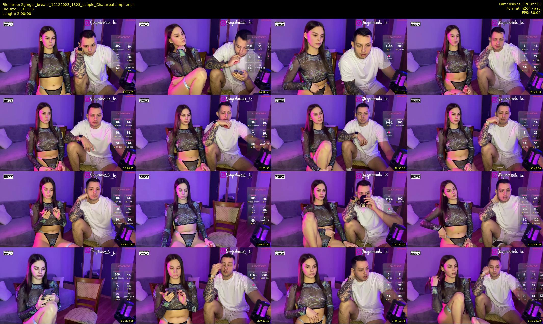 2ginger_breads — 120 minute Chaturbate couple cam show recording, 720p, Dec 11, 2023