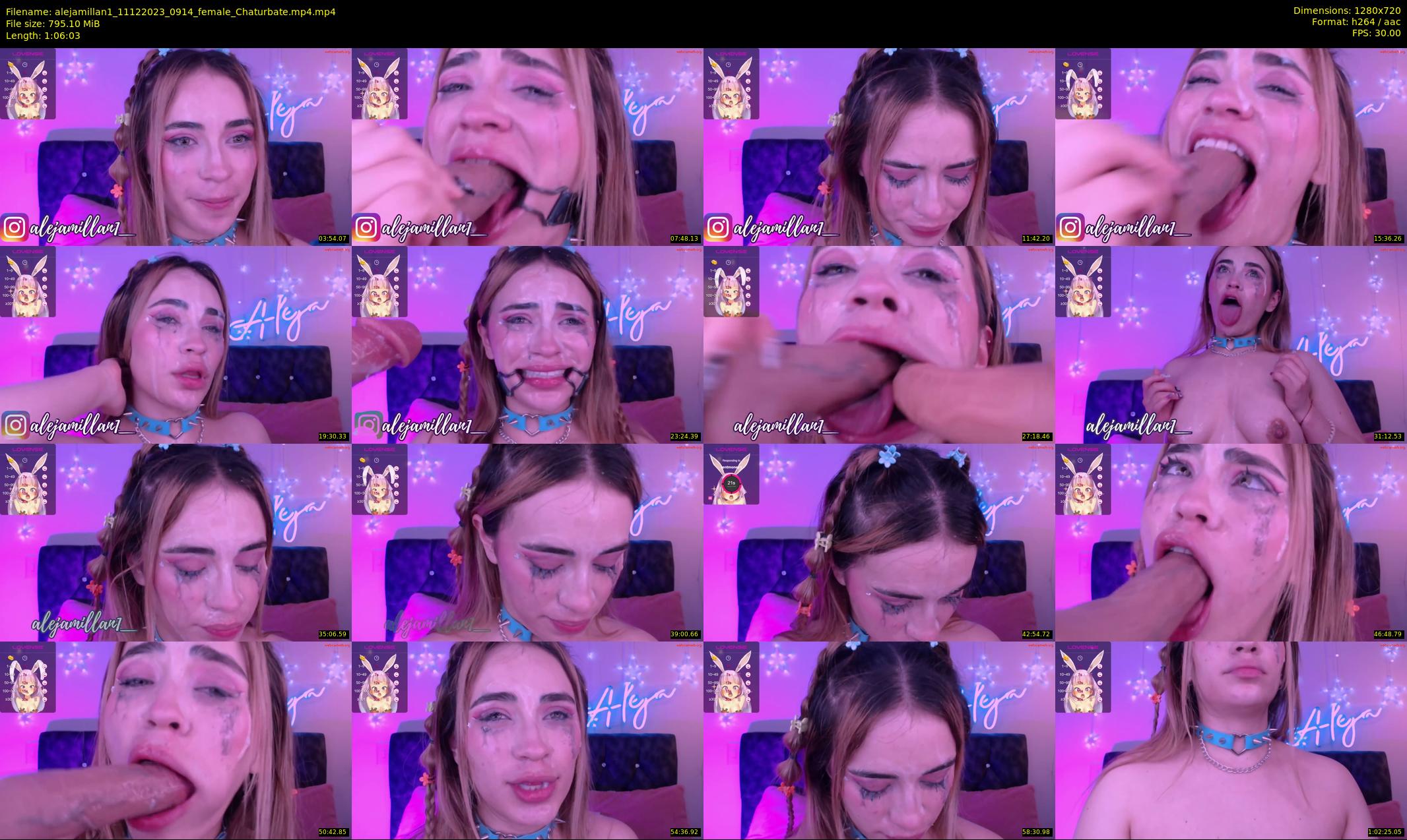 alejamillan1 — 67 minute Chaturbate female cam show recording, 720p, Dec 11, 2023