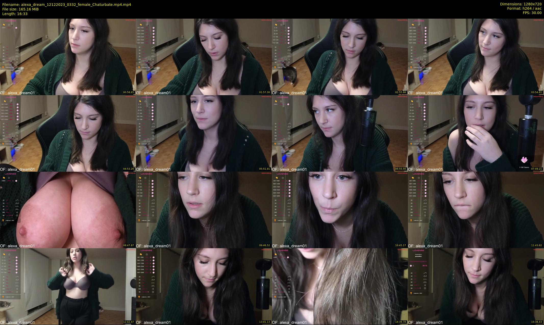 alexa_dream — 17 minute Chaturbate female cam show recording, 720p, Dec 12, 2023