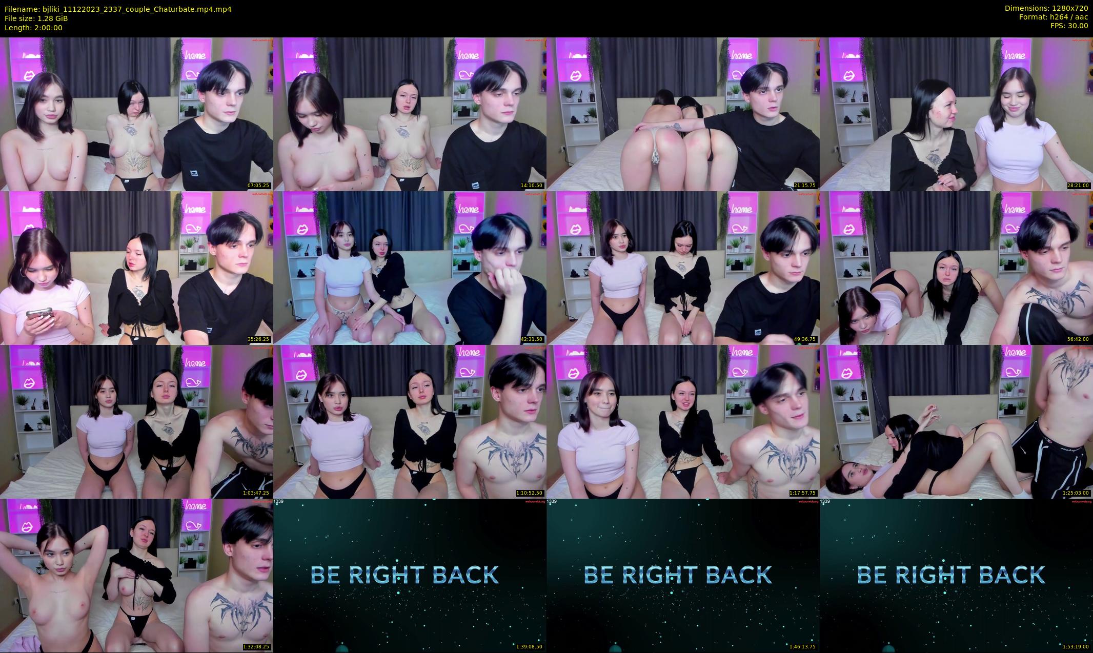 bjliki — 120 minute Chaturbate couple cam show recording, 720p, Dec 11, 2023