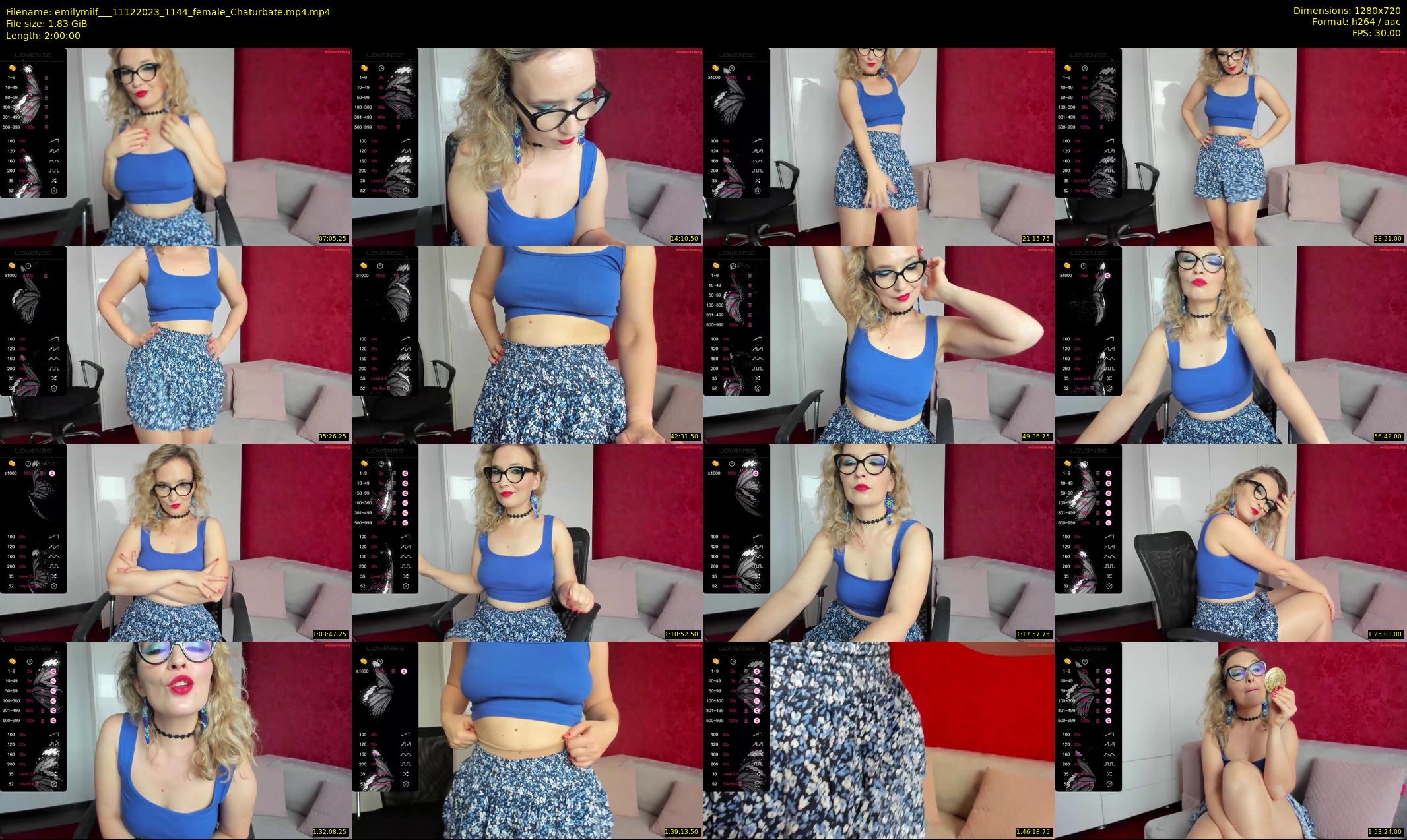 emilymilf__ — 120 minute Chaturbate female cam show recording, 720p, Dec 11, 2023