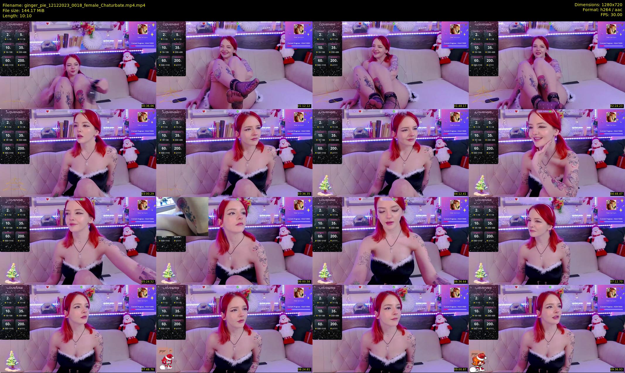 ginger_pie — 11 minute Chaturbate female cam show recording, 720p, Dec 12, 2023