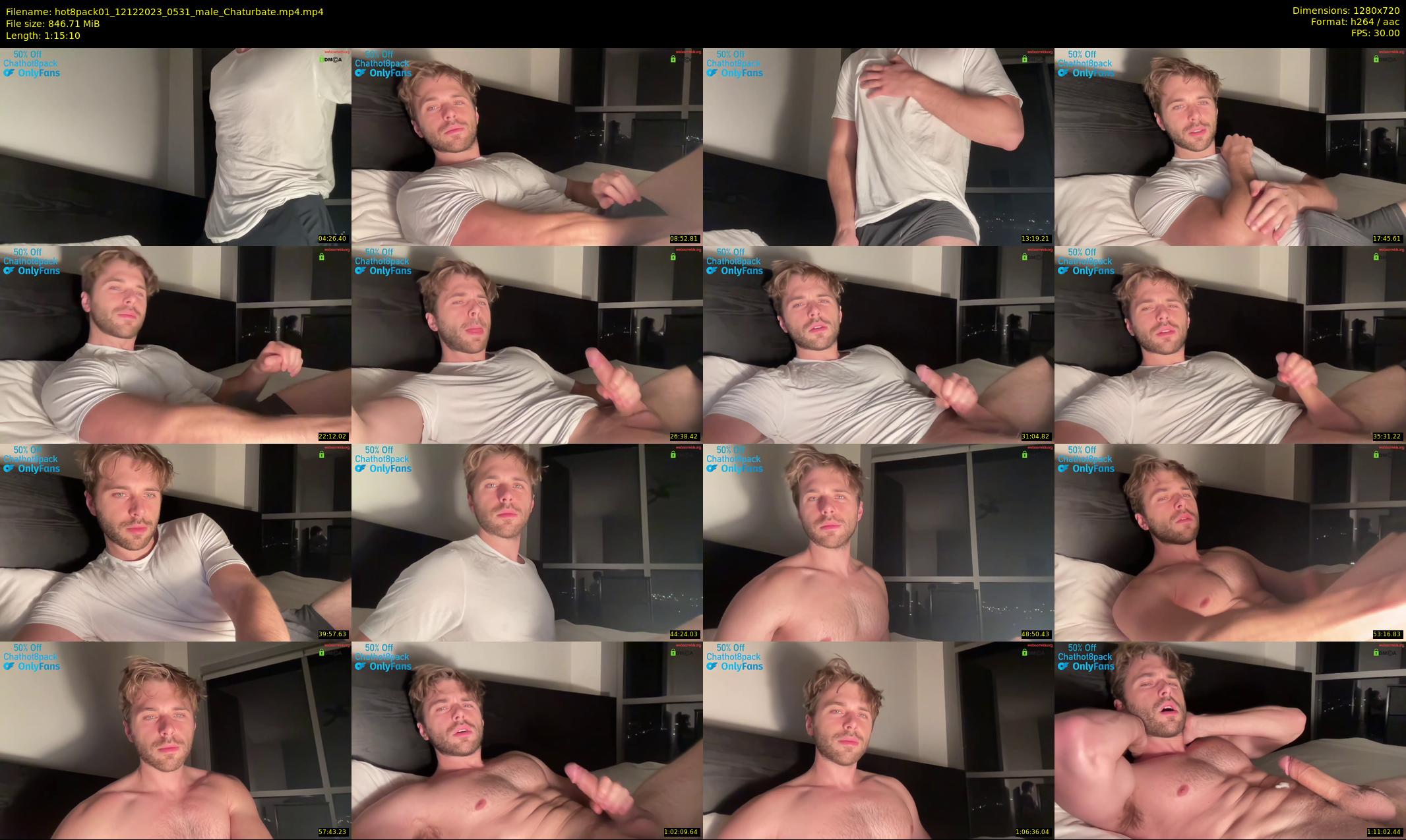 hot8pack01 — 76 minute Chaturbate male cam show recording, 720p, Dec 12, 2023