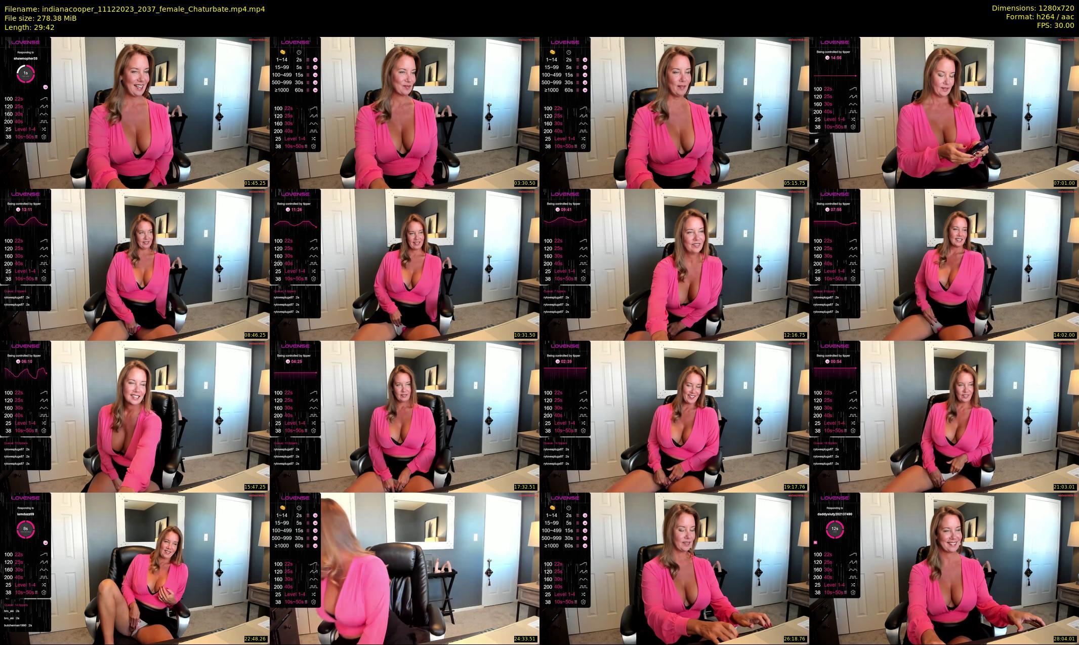 indianacooper — 30 minute Chaturbate female cam show recording, 720p, Dec 11, 2023